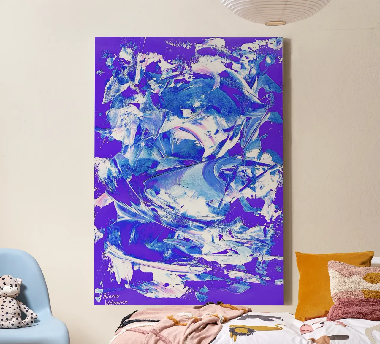 IDEAL GIFT 25 invers tela con Cornice a cassetta da Thierry Vobmann Abstract painting