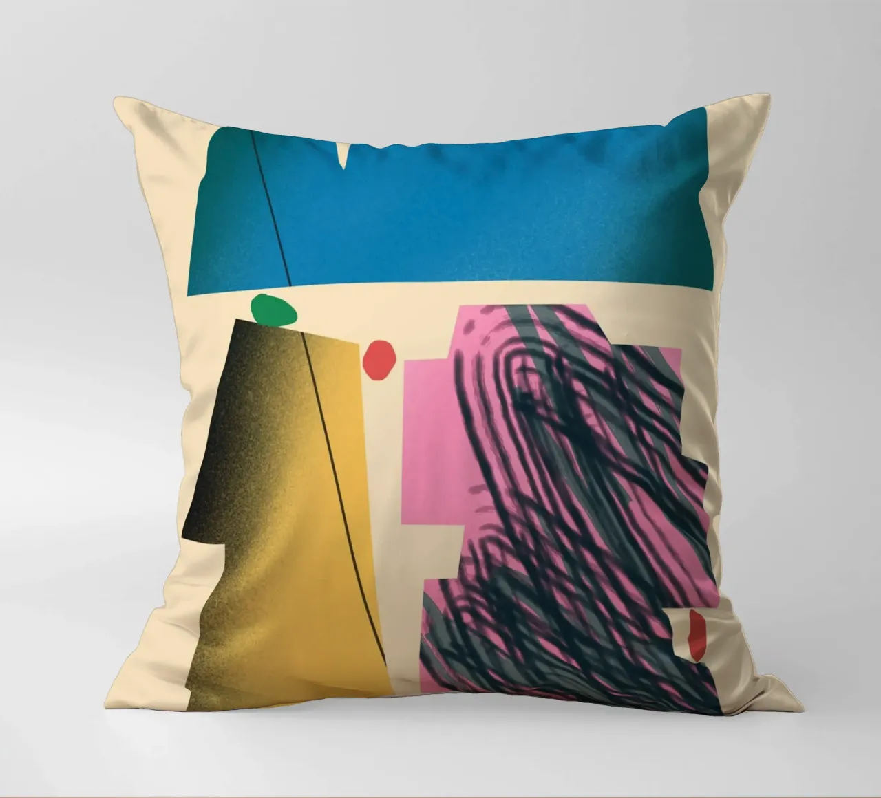 Dynamische Formen mit Farbverlauf Kissen von Little Dean