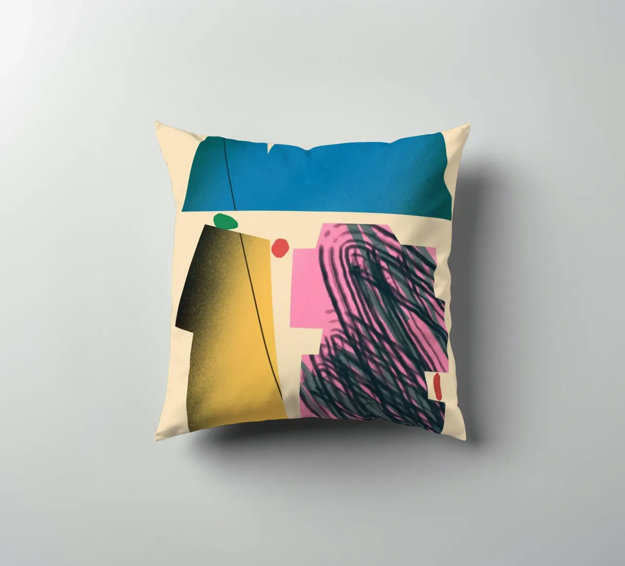 Dynamische Formen mit Farbverlauf Kissen von Little Dean