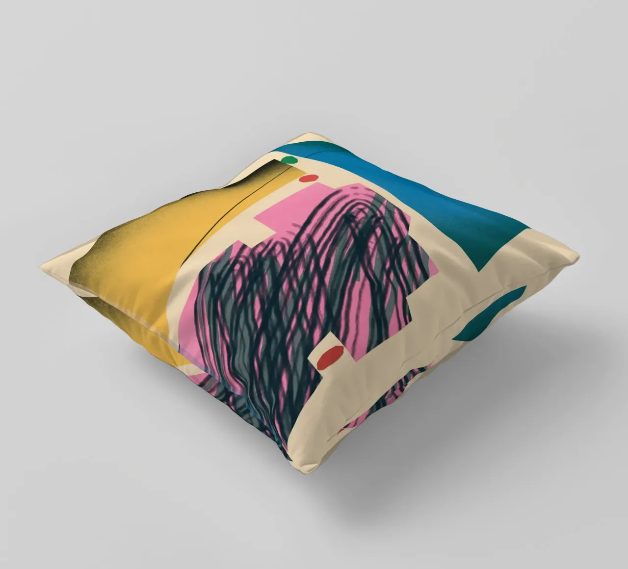 Dynamische Formen mit Farbverlauf Kissen von Little Dean