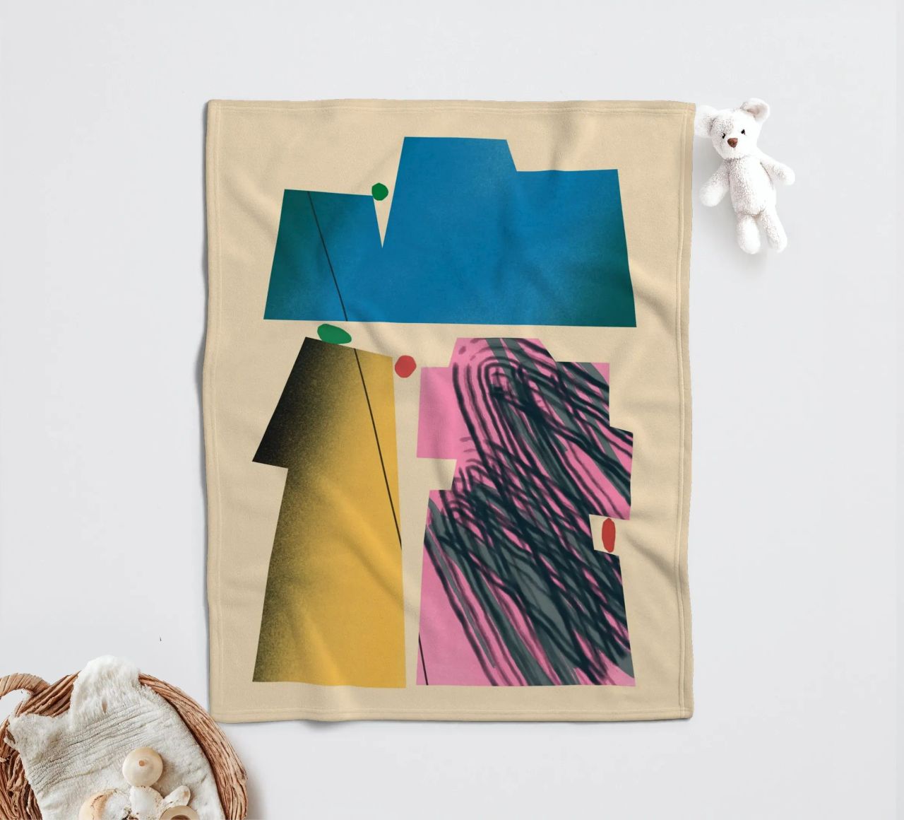 Forme dinamiche a gradiente coperta in pile da Little Dean