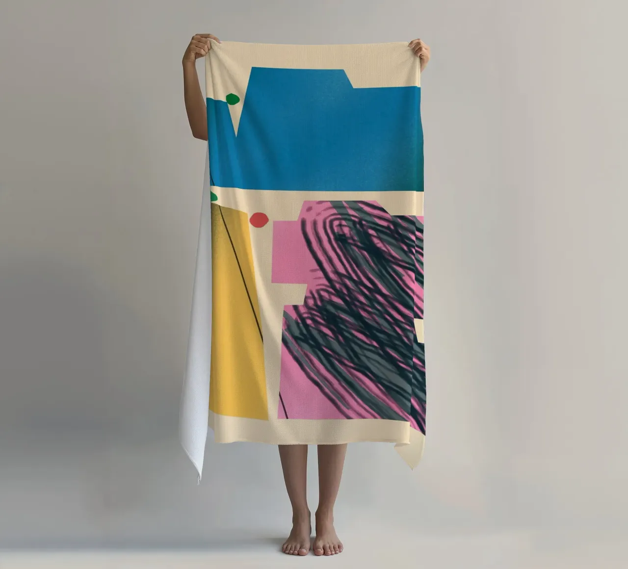 Forme dinamiche a gradiente telo mare da Little Dean