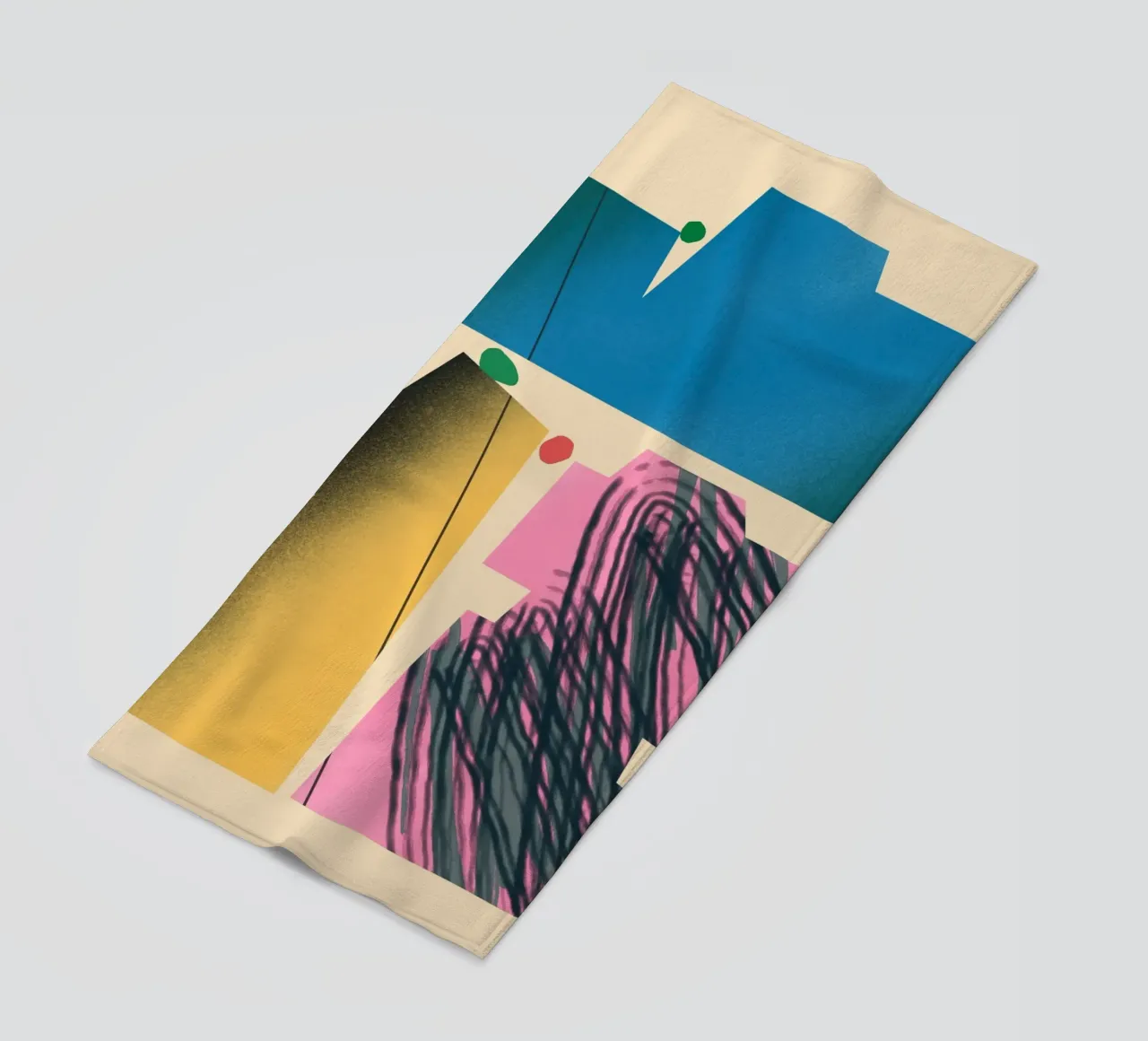 Forme dinamiche a gradiente telo mare da Little Dean