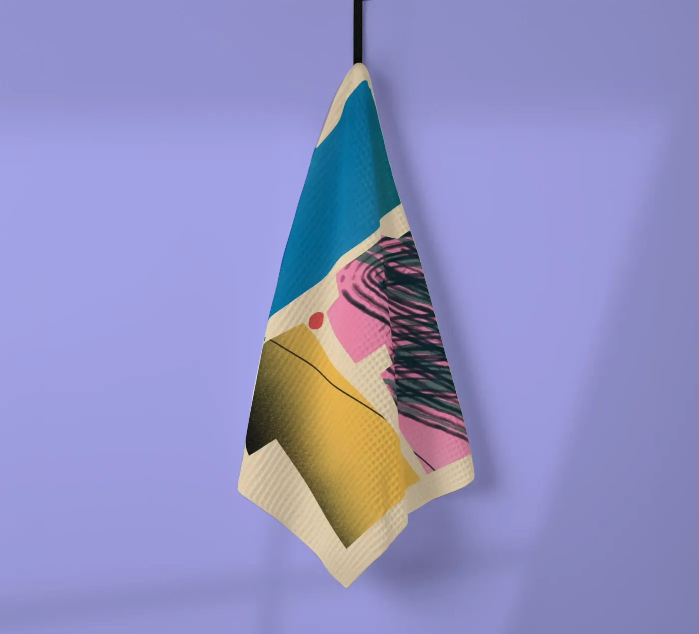 Dynamische Formen mit Farbverlauf Geschirrtuch von Little Dean