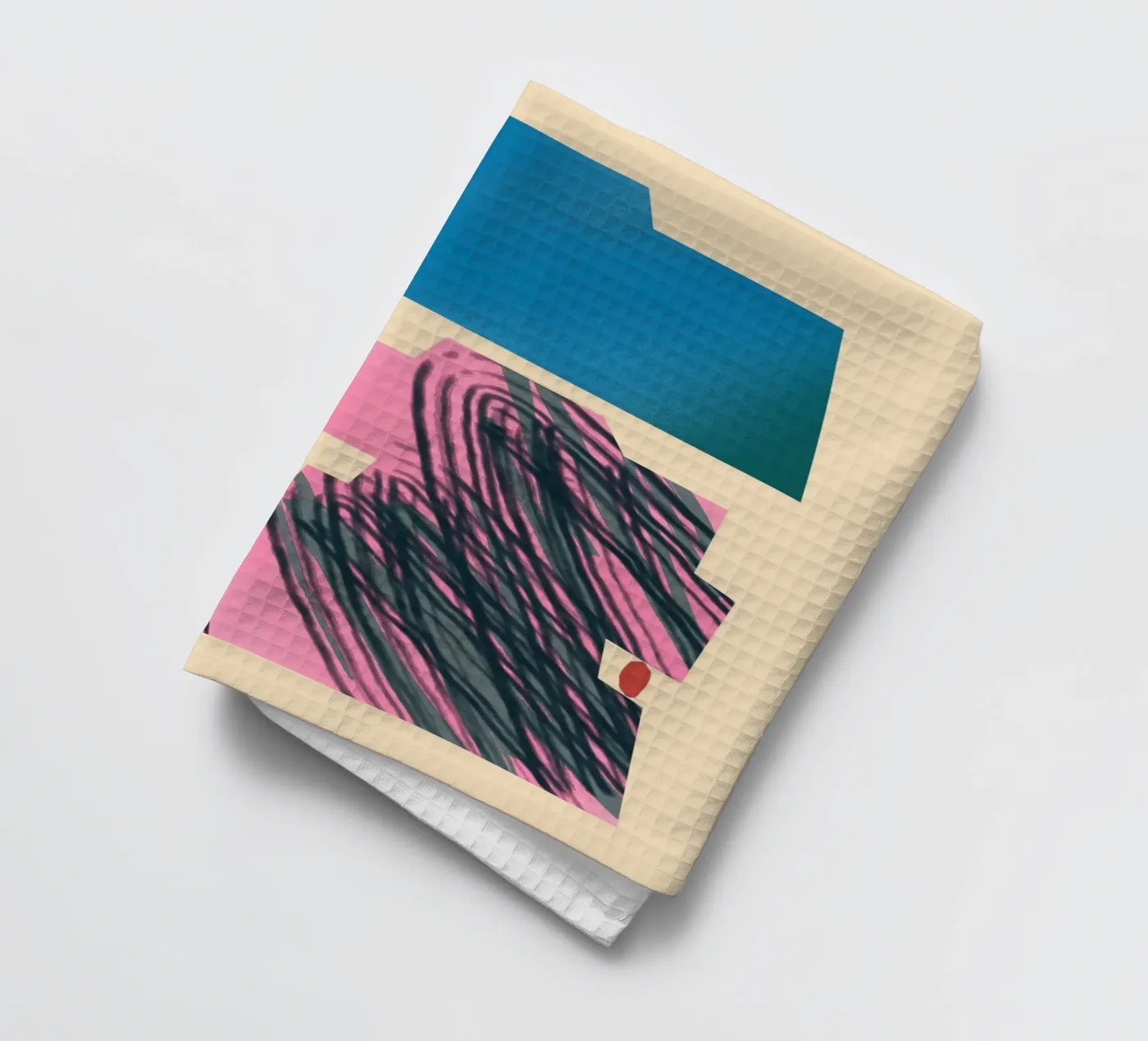 Dynamische Formen mit Farbverlauf Geschirrtuch von Little Dean