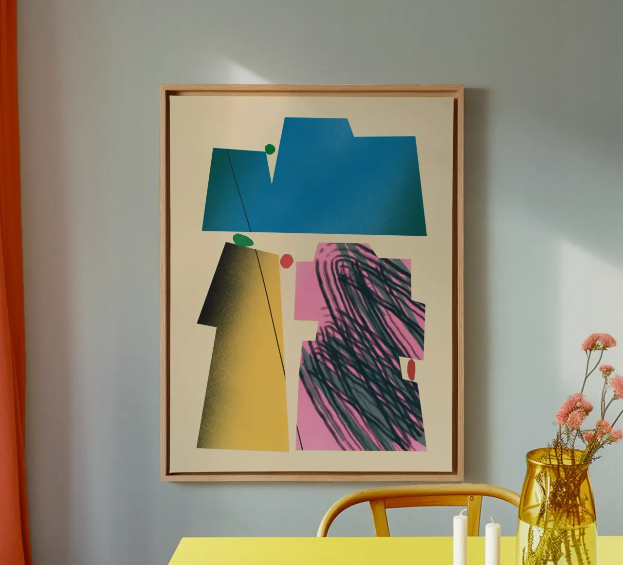 Gradient dynamic shapes canvas by Little Dean