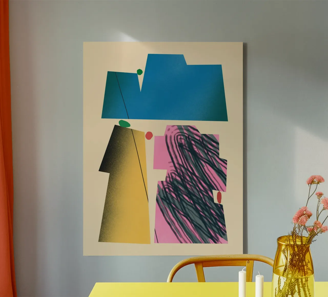 Gradient dynamic shapes canvas by Little Dean