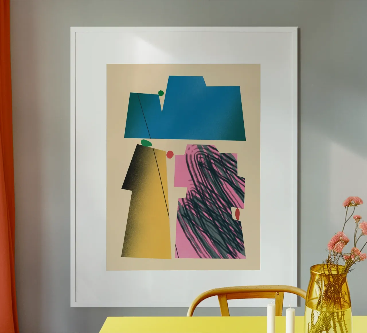 Gradient dynamic shapes poster by Little Dean