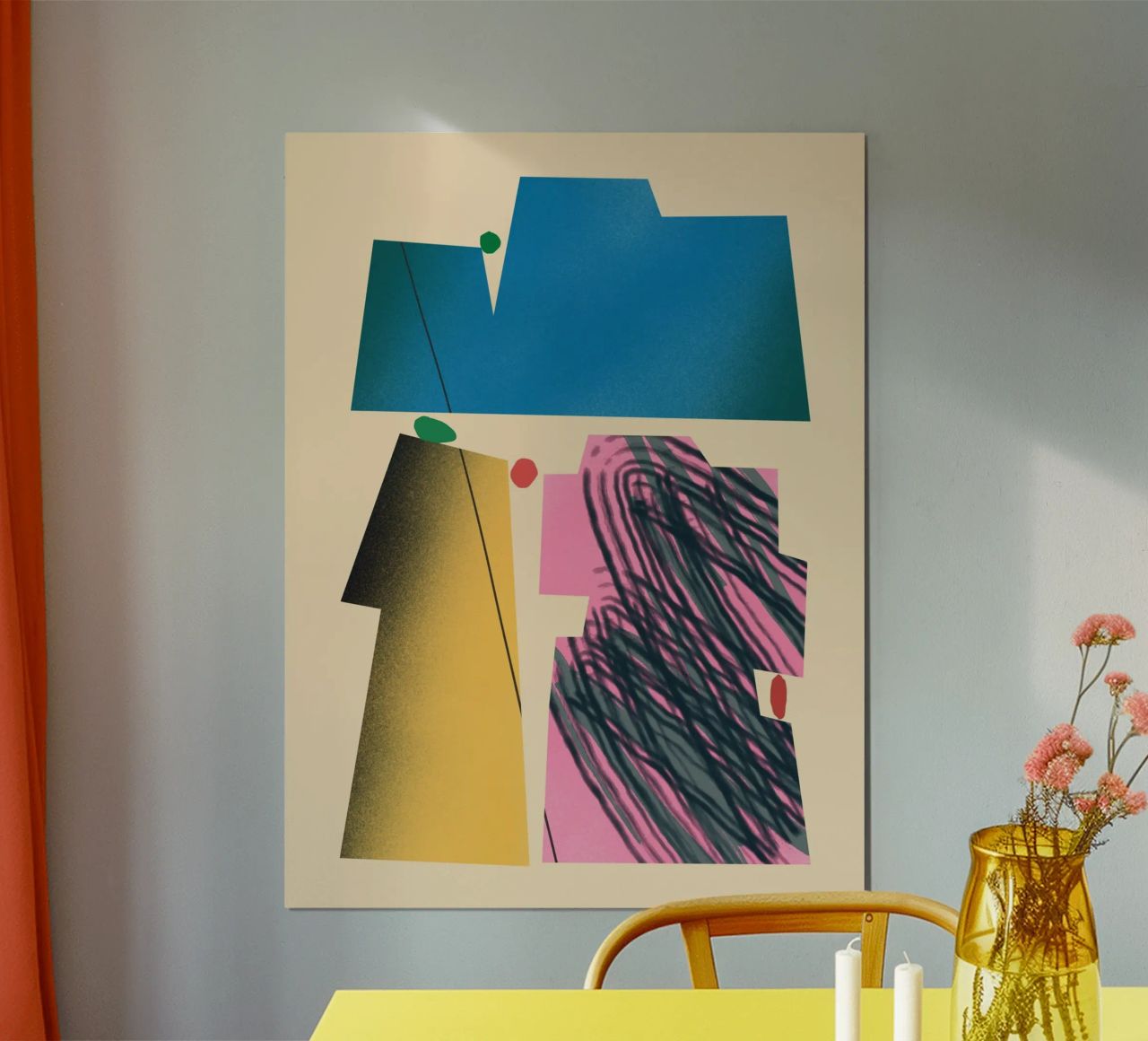 Gradient dynamic shapes hahnemühle by Little Dean