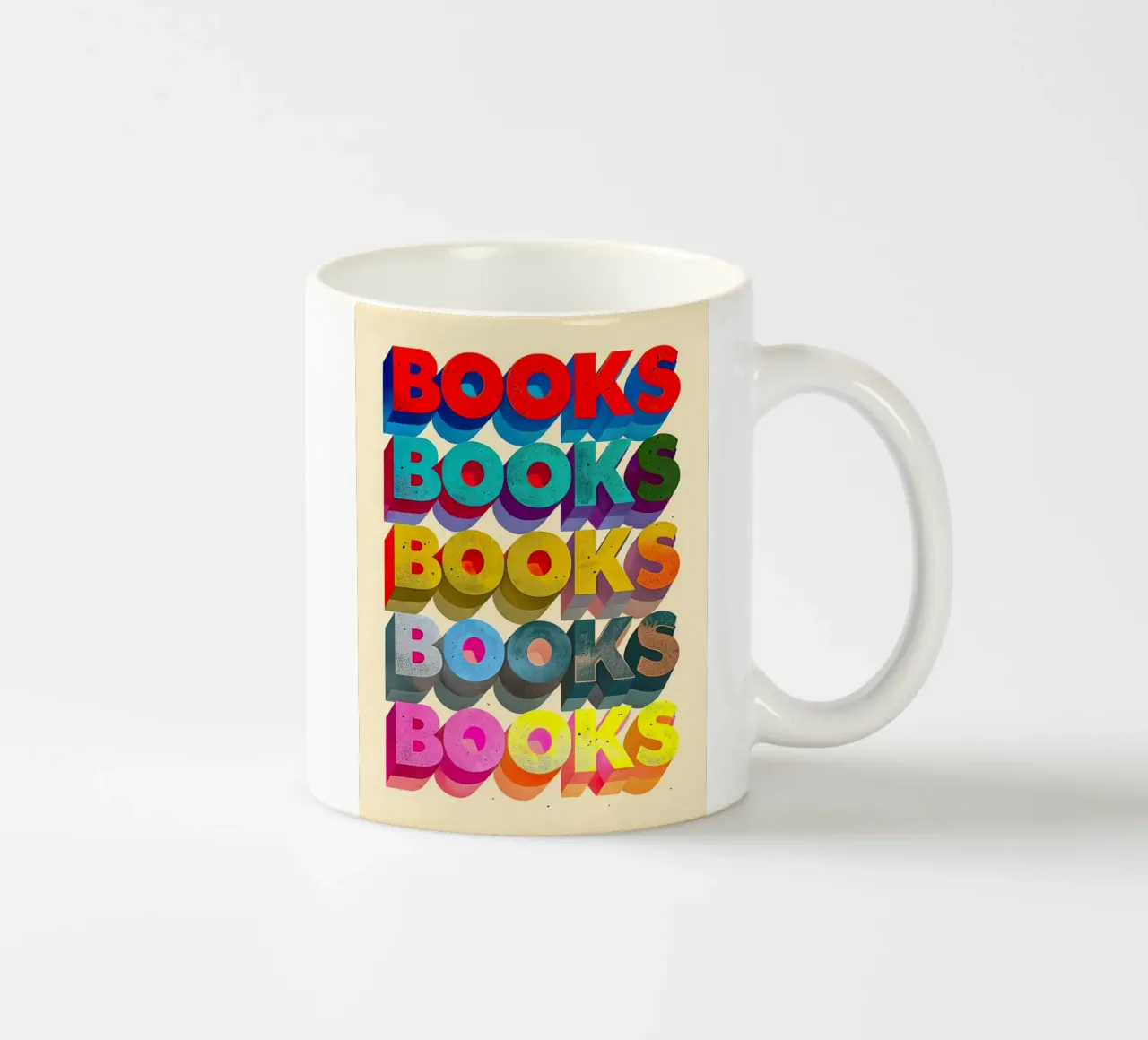 Books ceramic mug by 🥝 KIWI STORE
