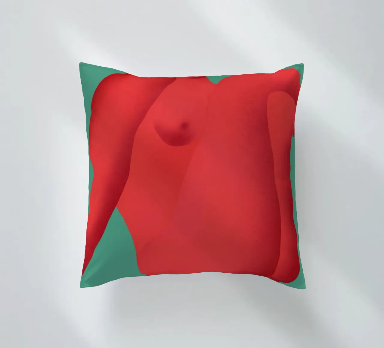 Curve rosse cuscino da Little Dean