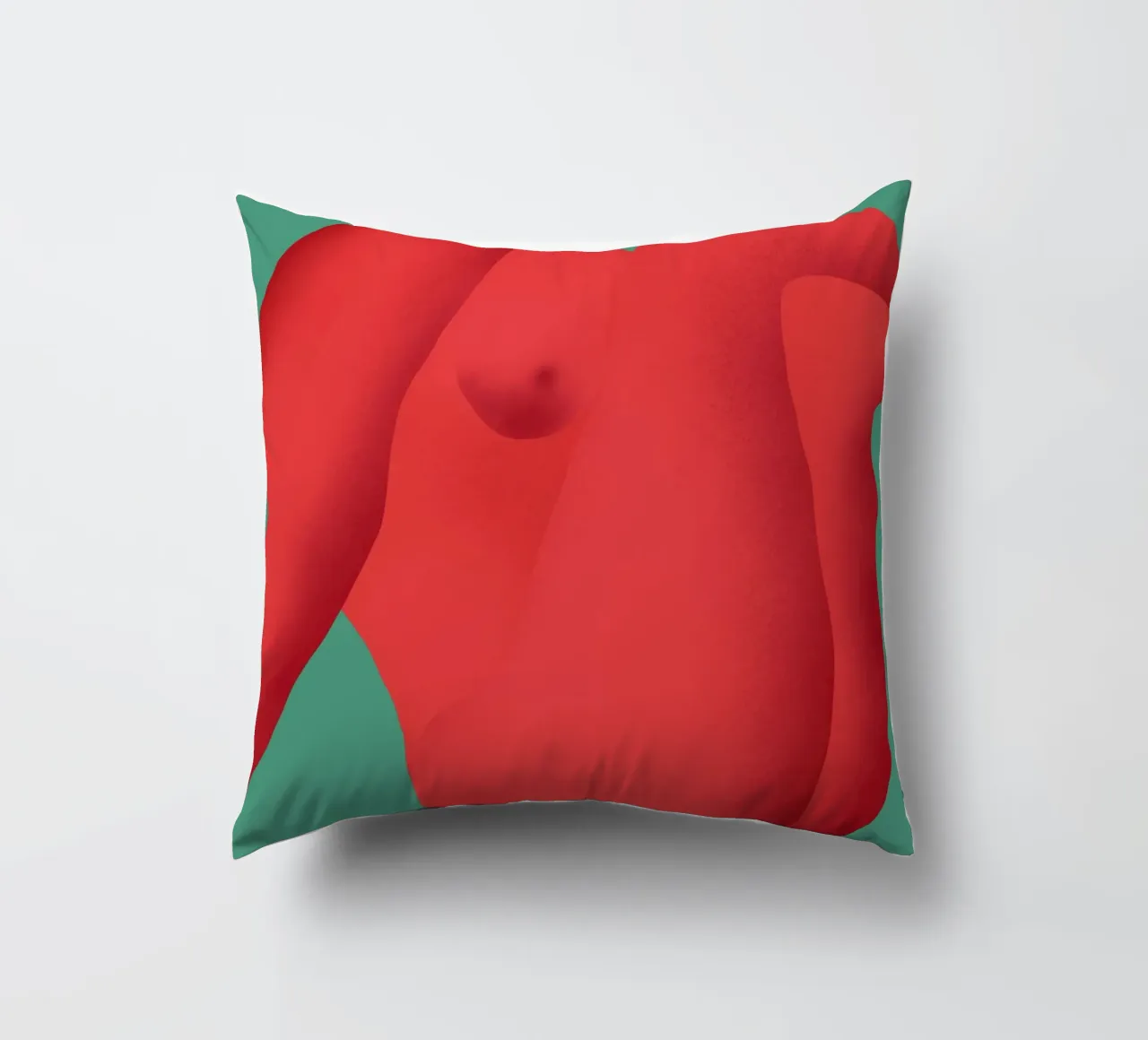 Curve rosse cuscino da Little Dean