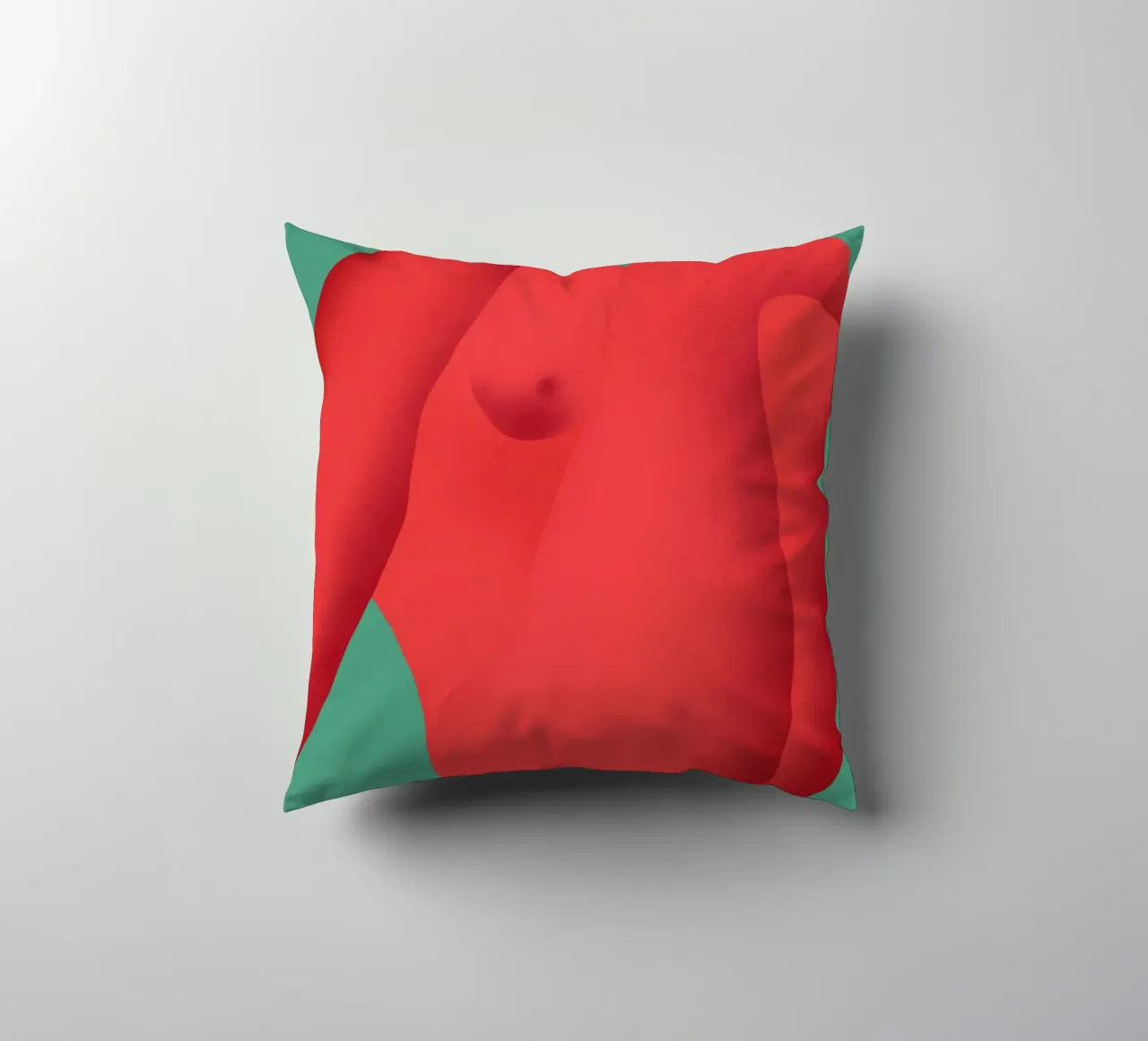 Curve rosse cuscino da Little Dean