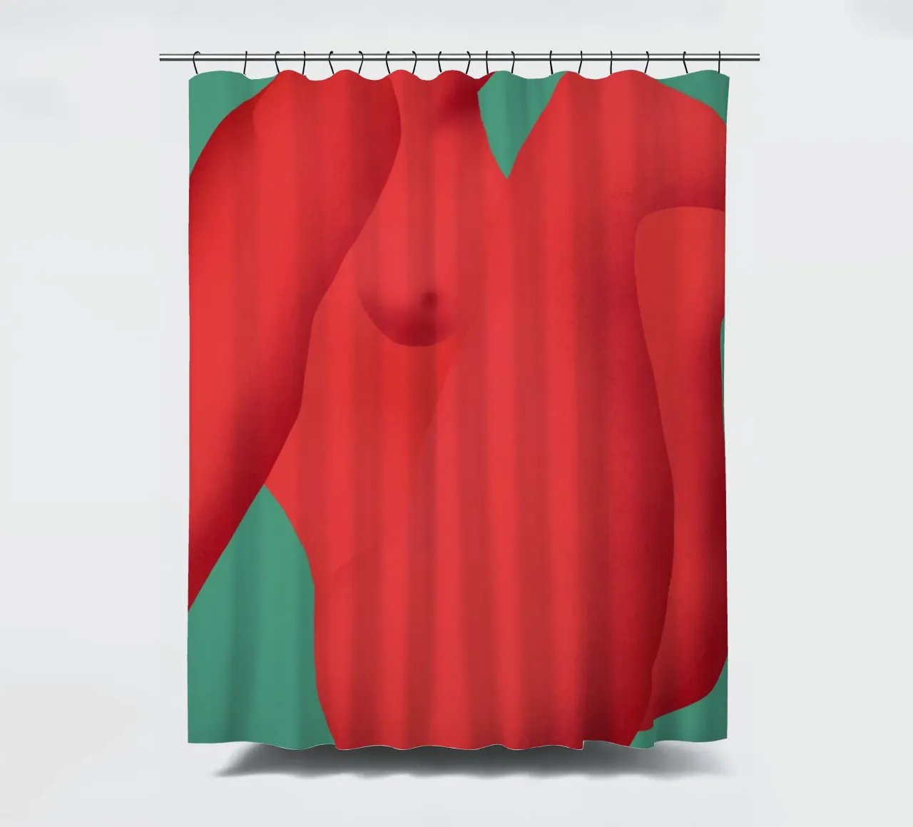 Curve rosse tenda da doccia da Little Dean
