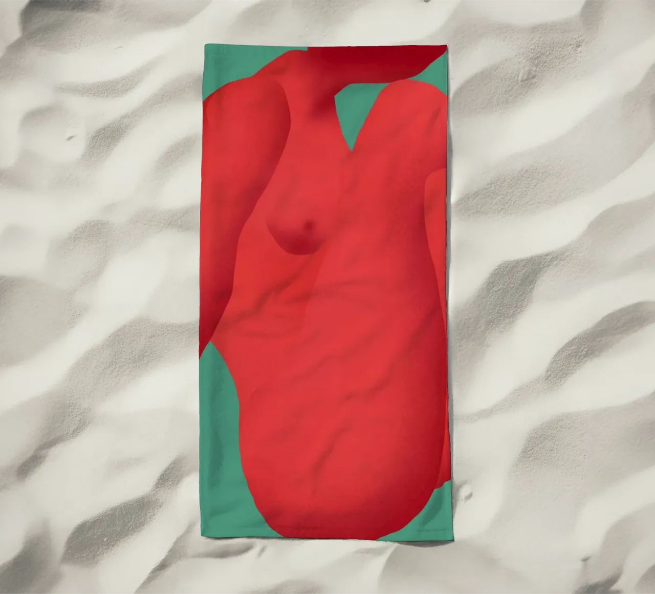 Curve rosse telo mare da Little Dean