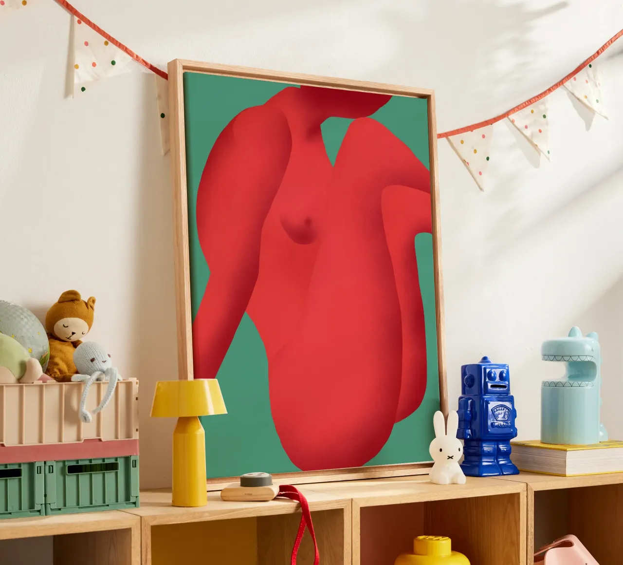 Curve rosse tela da Little Dean