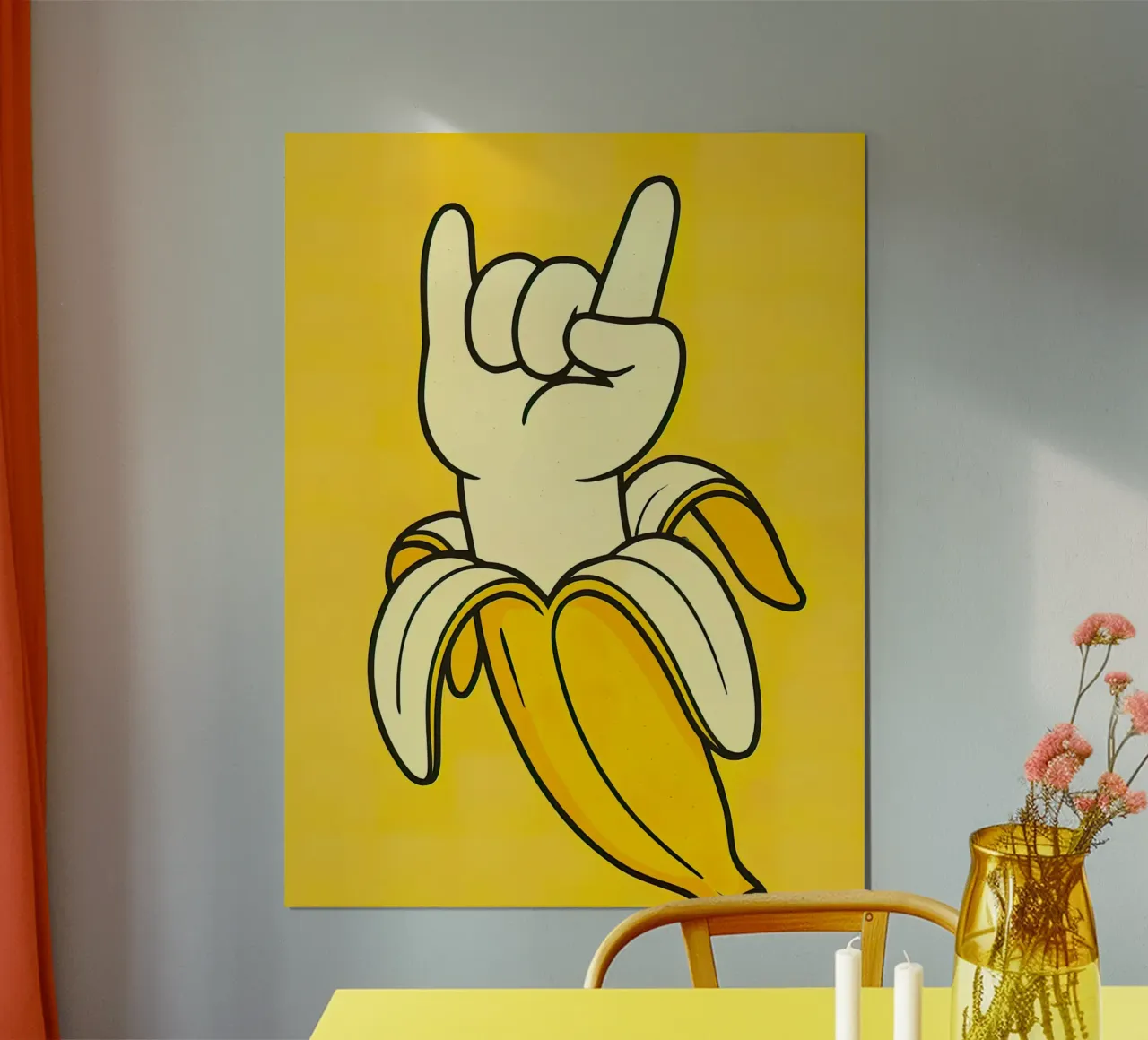 Il corno di babana poster con telaio in plastica da 🥝 KIWI STORE