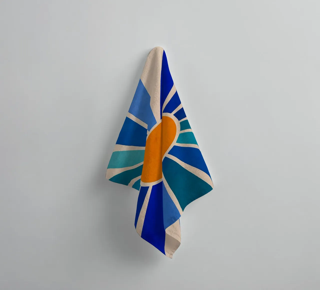 Sun Abstract Imagination Art towel by Bulaxtims