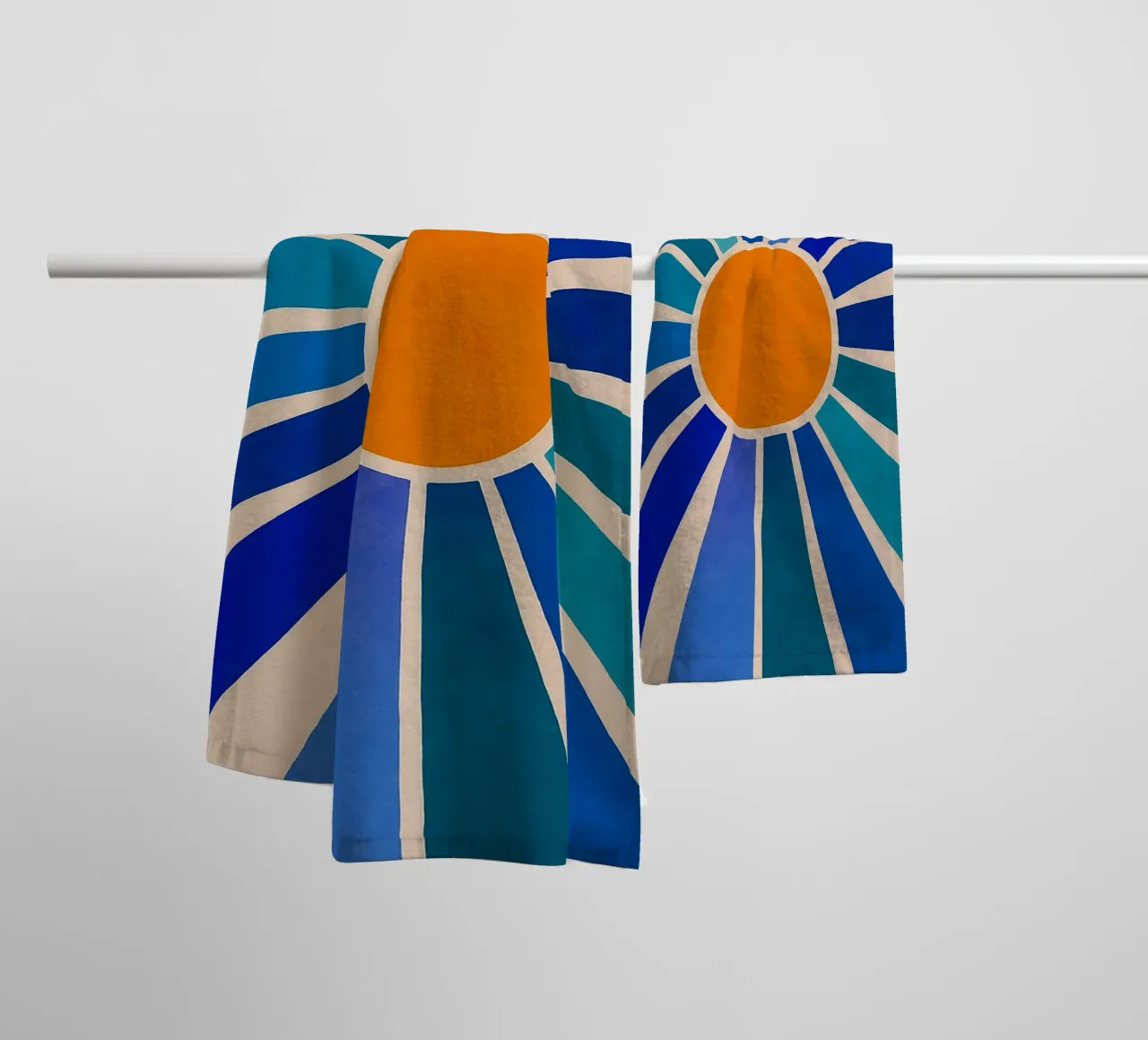 Sun Abstract Imagination Art towel by Bulaxtims