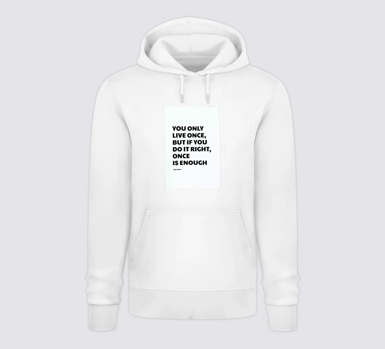 You Only Live Once felpa con cappuccio da Studio One