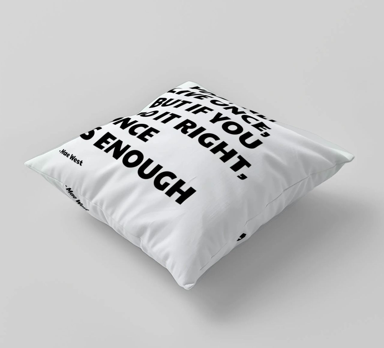 You Only Live Once cuscino da Studio One