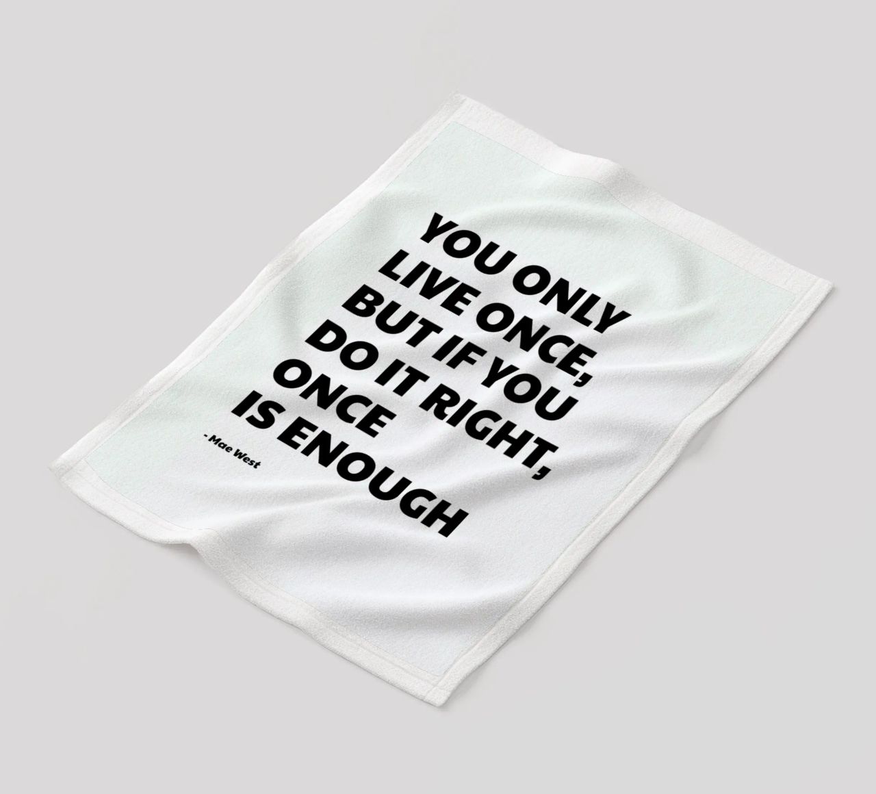 You Only Live Once coperta in pile da Studio One