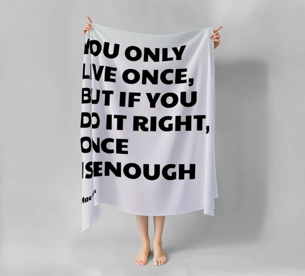 You Only Live Once telo mare da Studio One