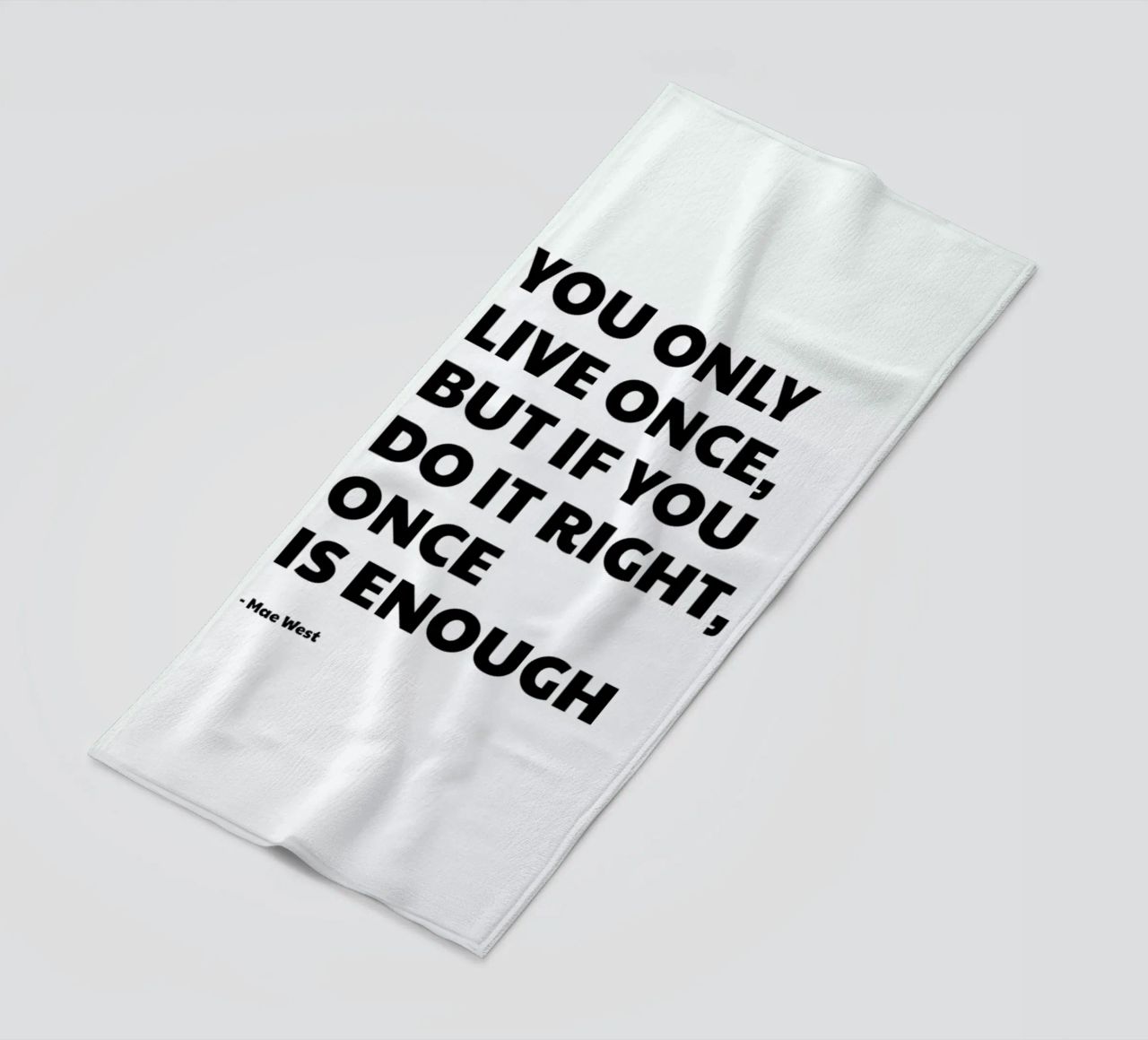 You Only Live Once telo mare da Studio One