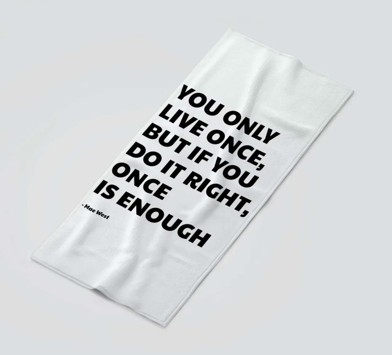 You Only Live Once telo mare da Studio One