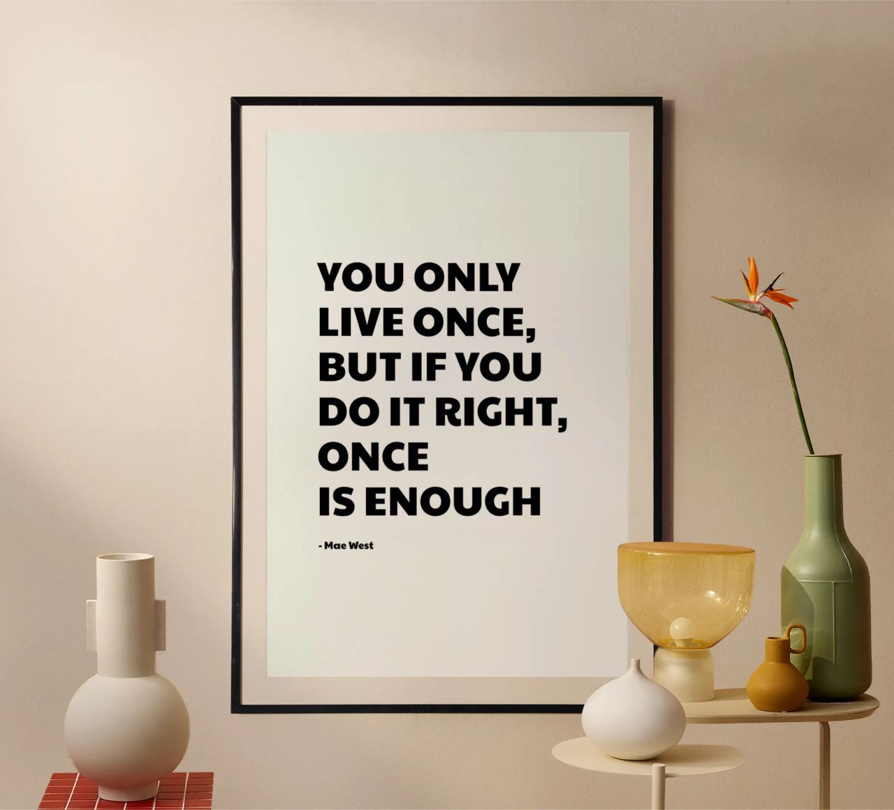 You Only Live Once carta hahnemühle da Studio One