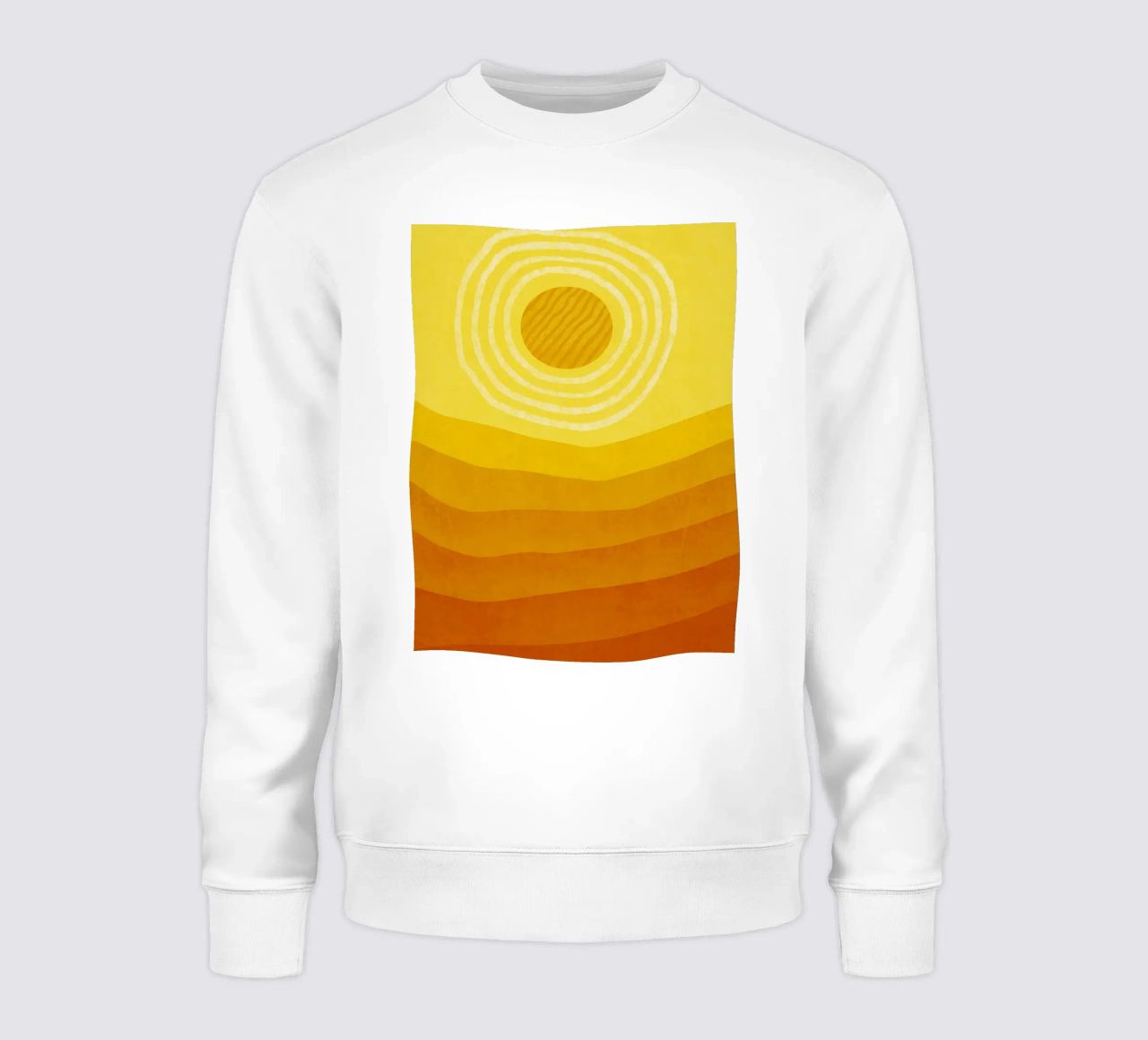 Sun in the desert Modern Abstract Art sweatshirt by Bulaxtims