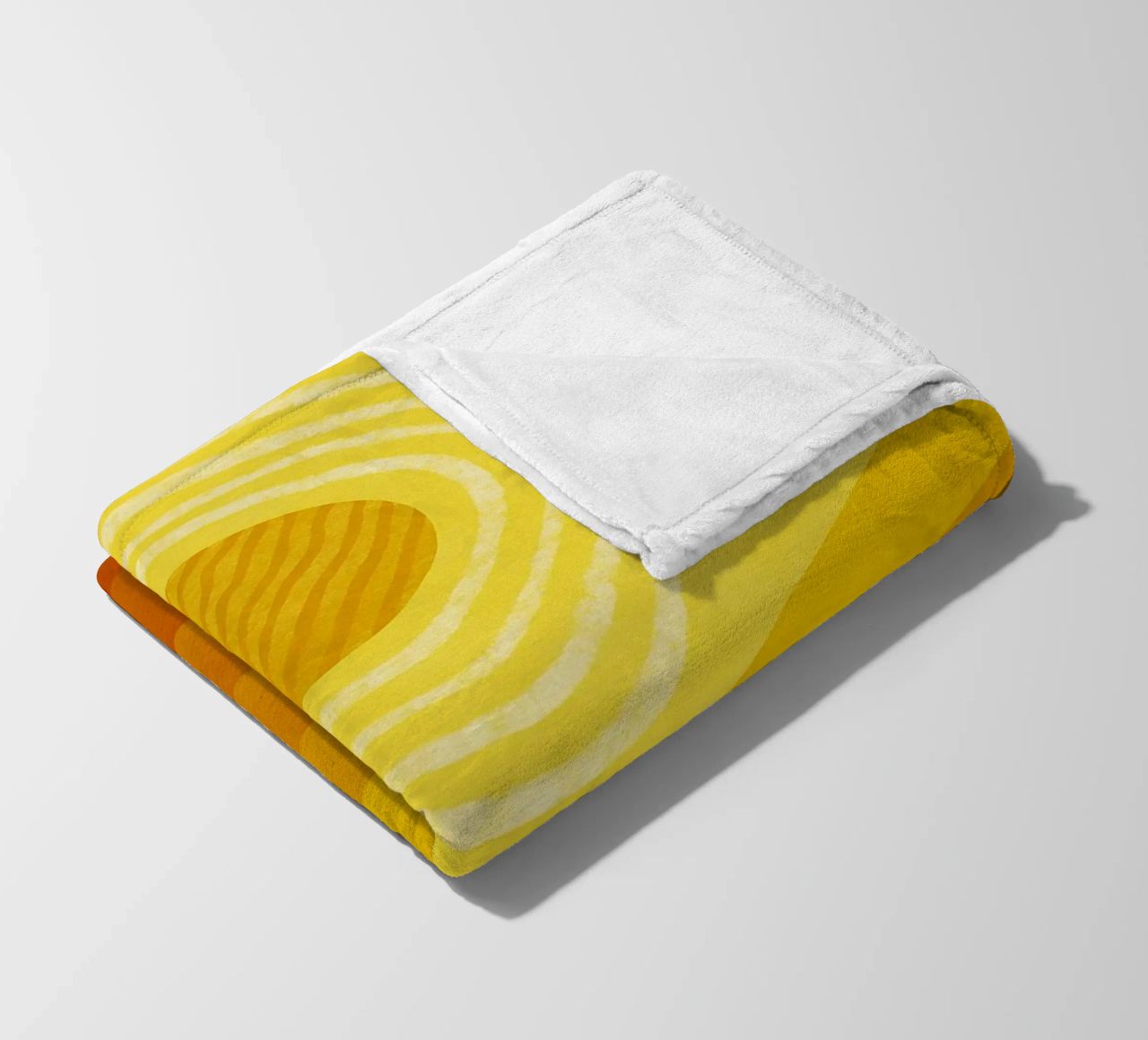 Sun in the desert Modern Abstract Art fleece blanket by Bulaxtims