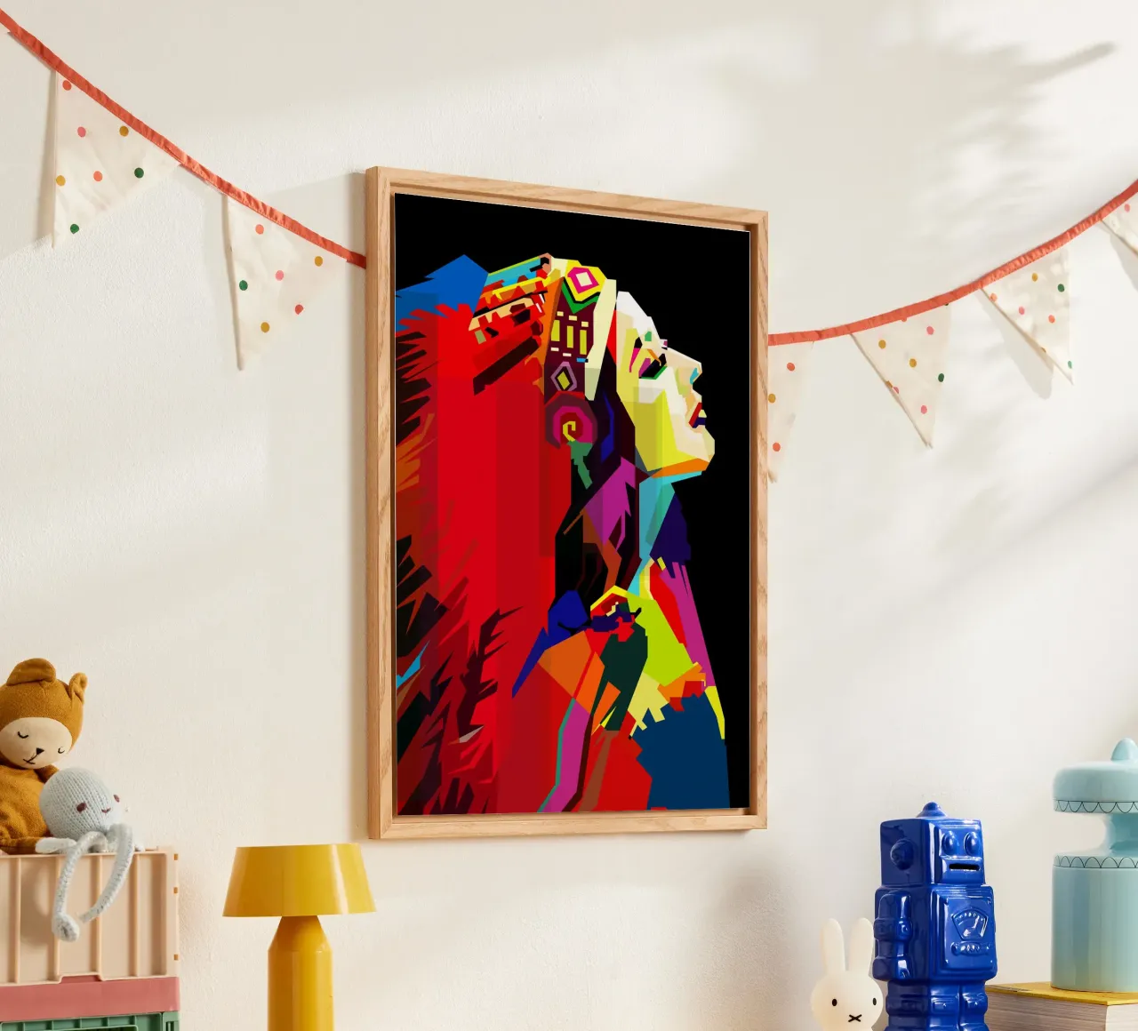 Apache Donna Stile Etnico WPAP Trending Now plexiglass da Artkreator