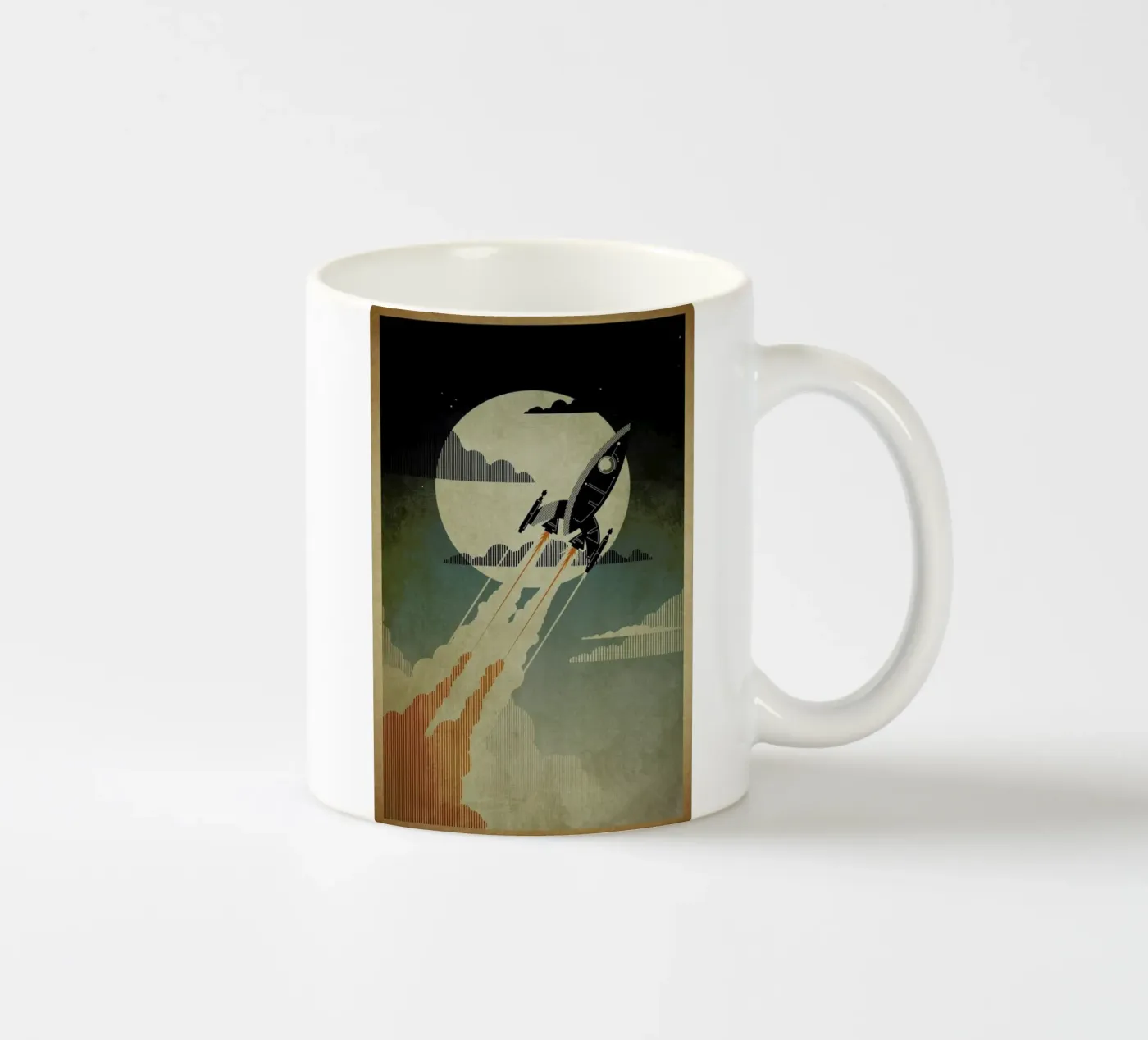 Night Launch ceramic mug by Danny Haas