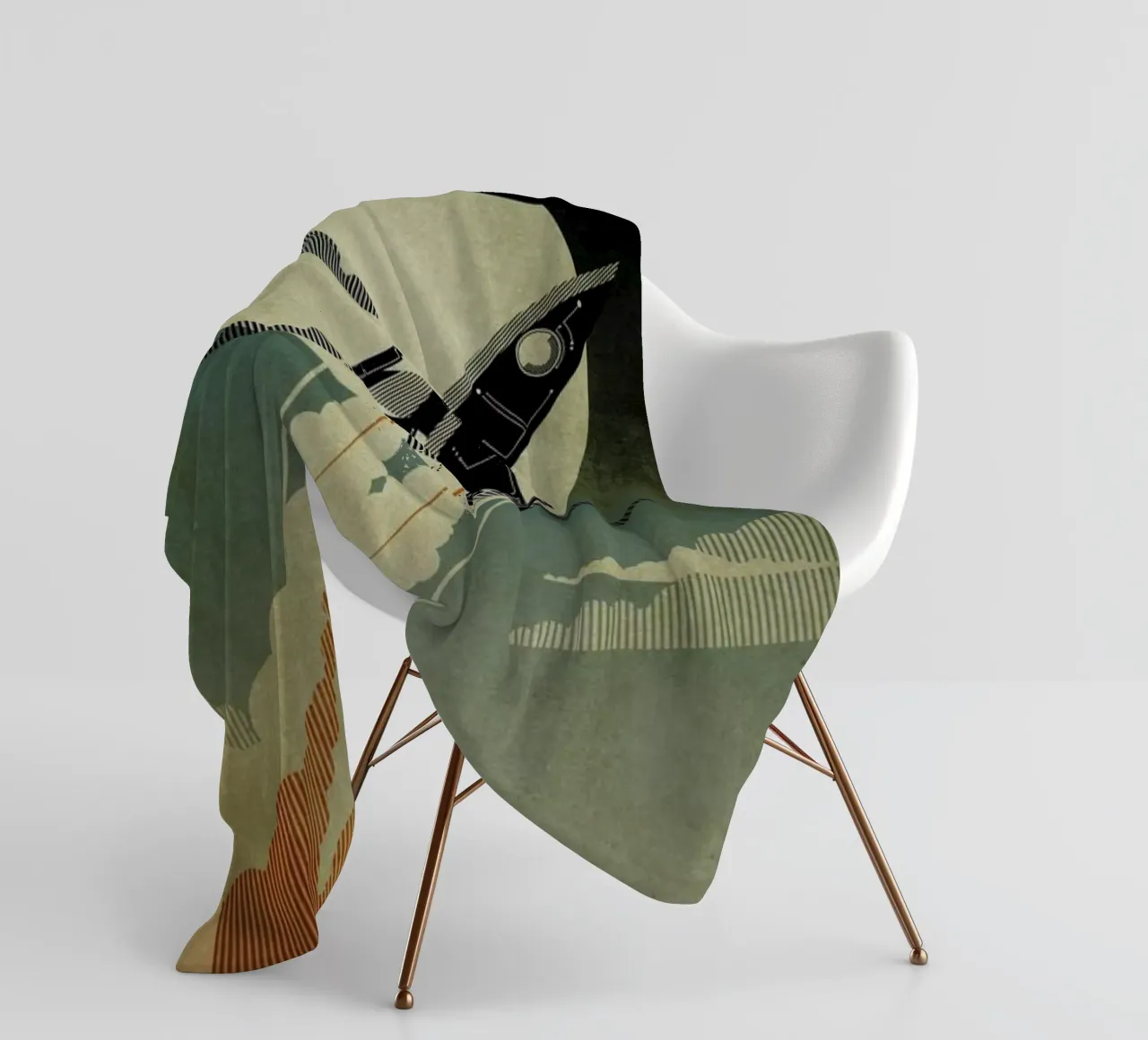 Night Launch Fleecedecke von Danny Haas