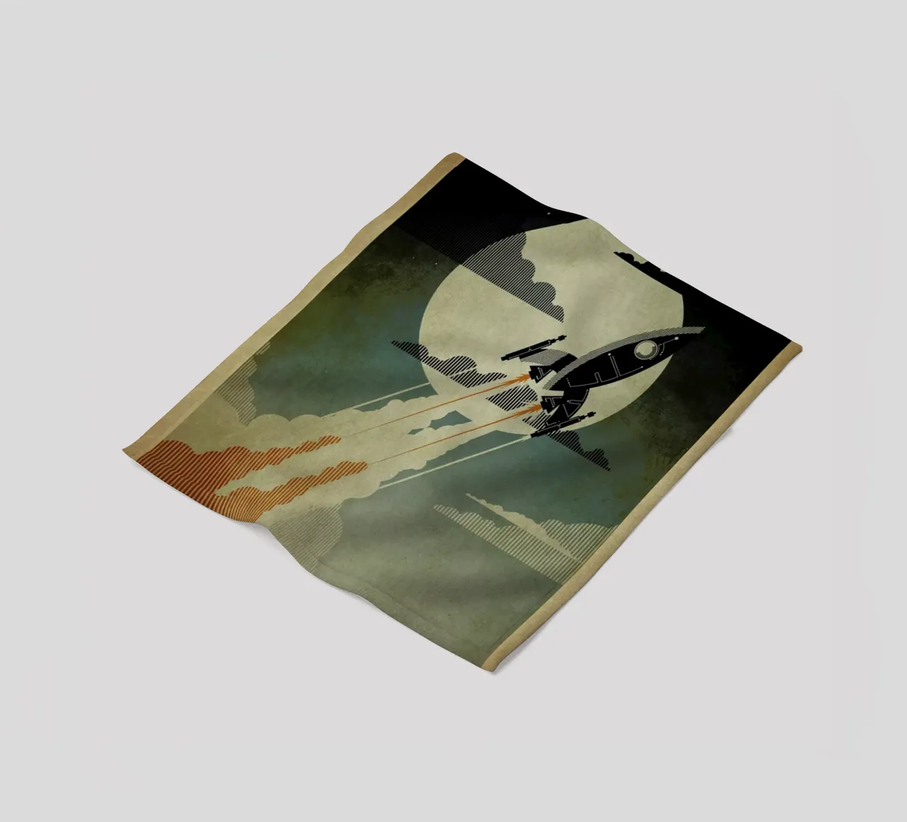 Night Launch Fleecedecke von Danny Haas