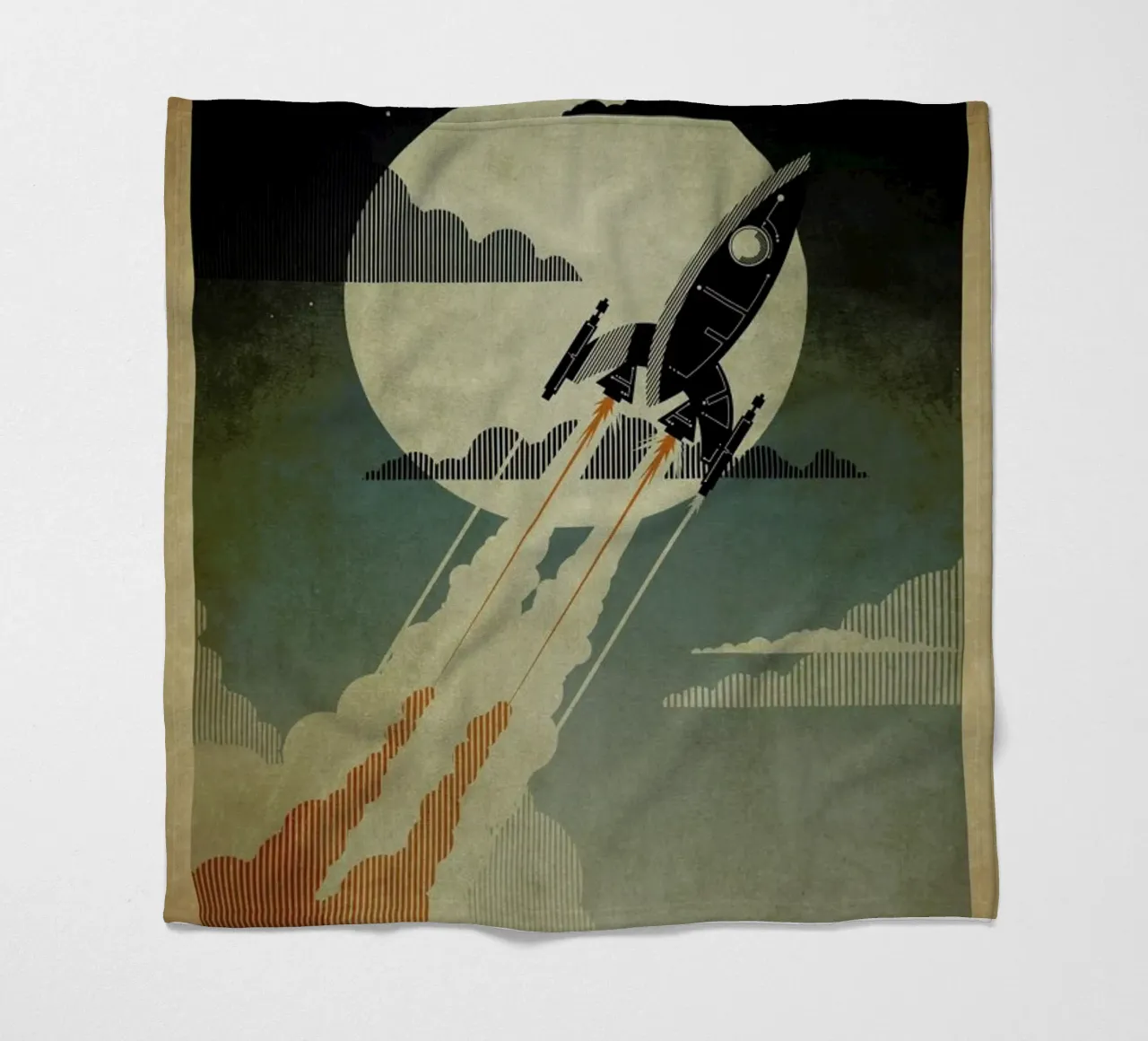 Night Launch Fleecedecke von Danny Haas