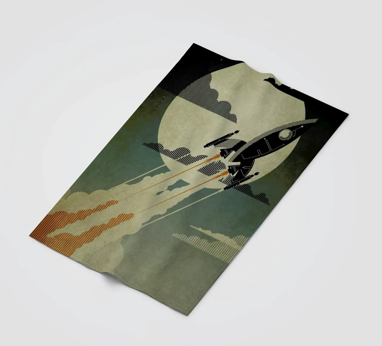 Night Launch Fleecedecke von Danny Haas