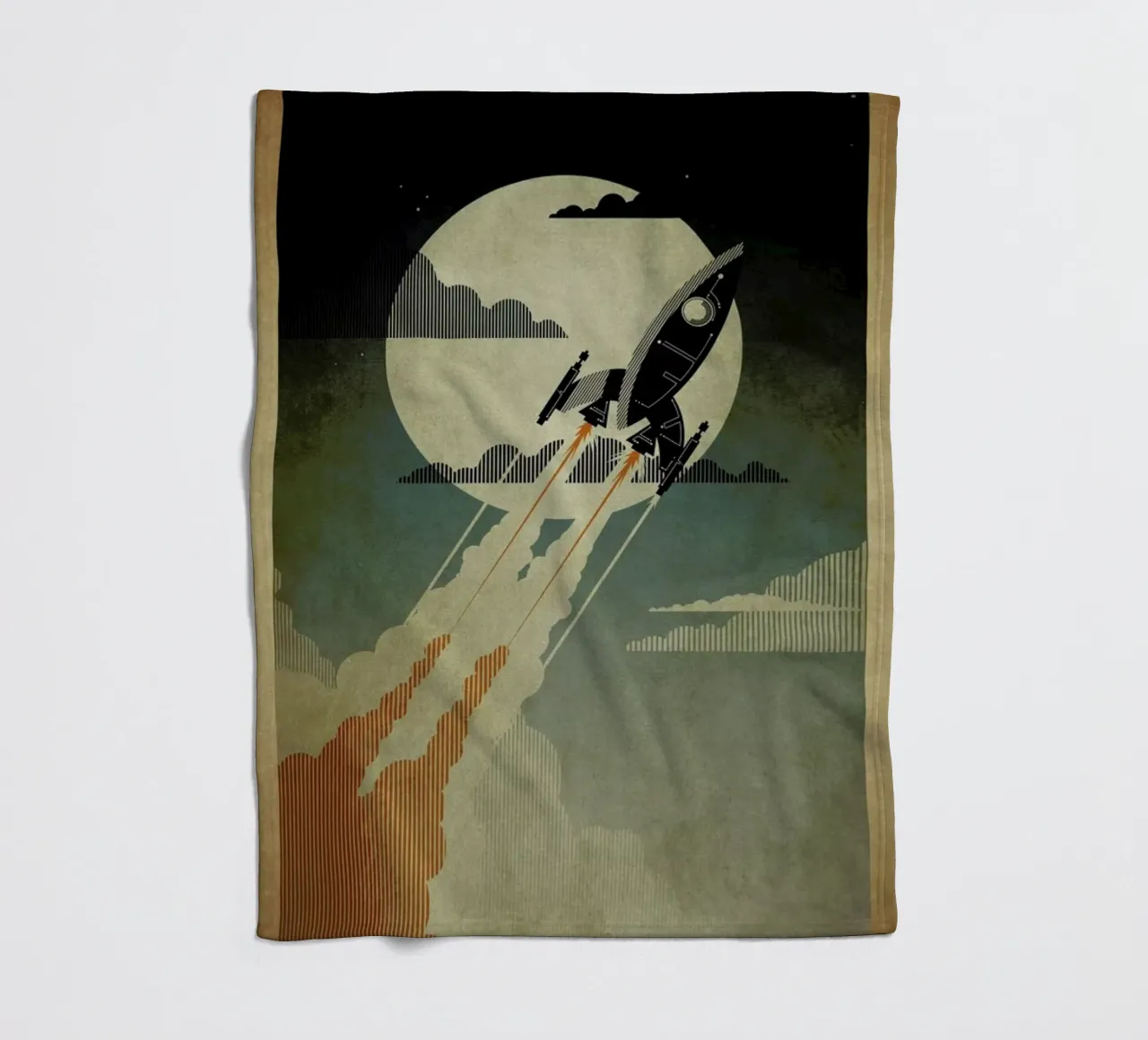 Night Launch Fleecedecke von Danny Haas