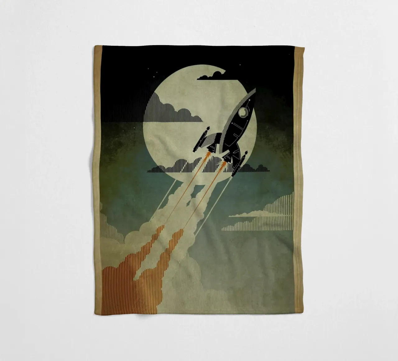 Night Launch Fleecedecke von Danny Haas