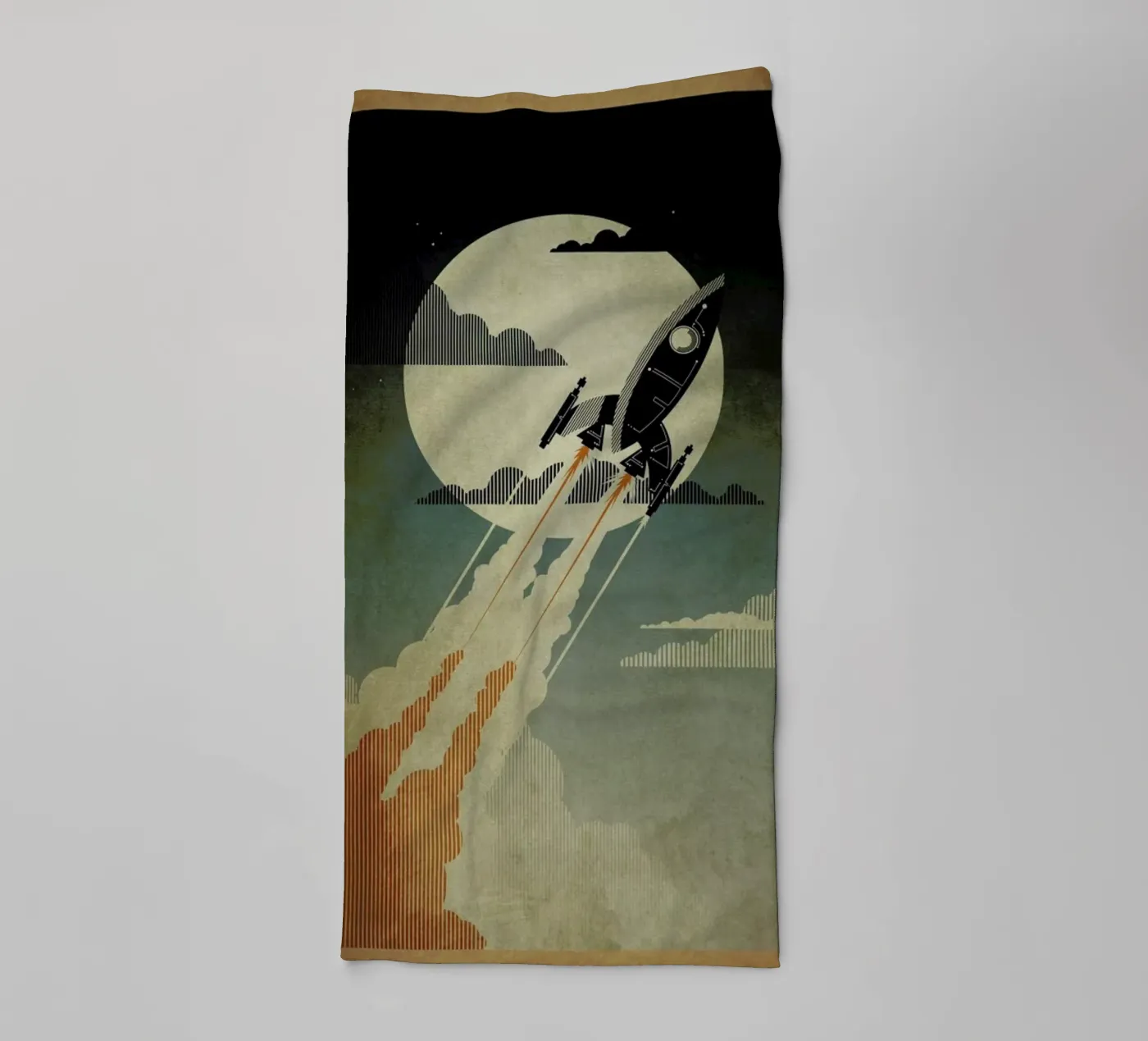 Night Launch badhanddoek van Danny Haas