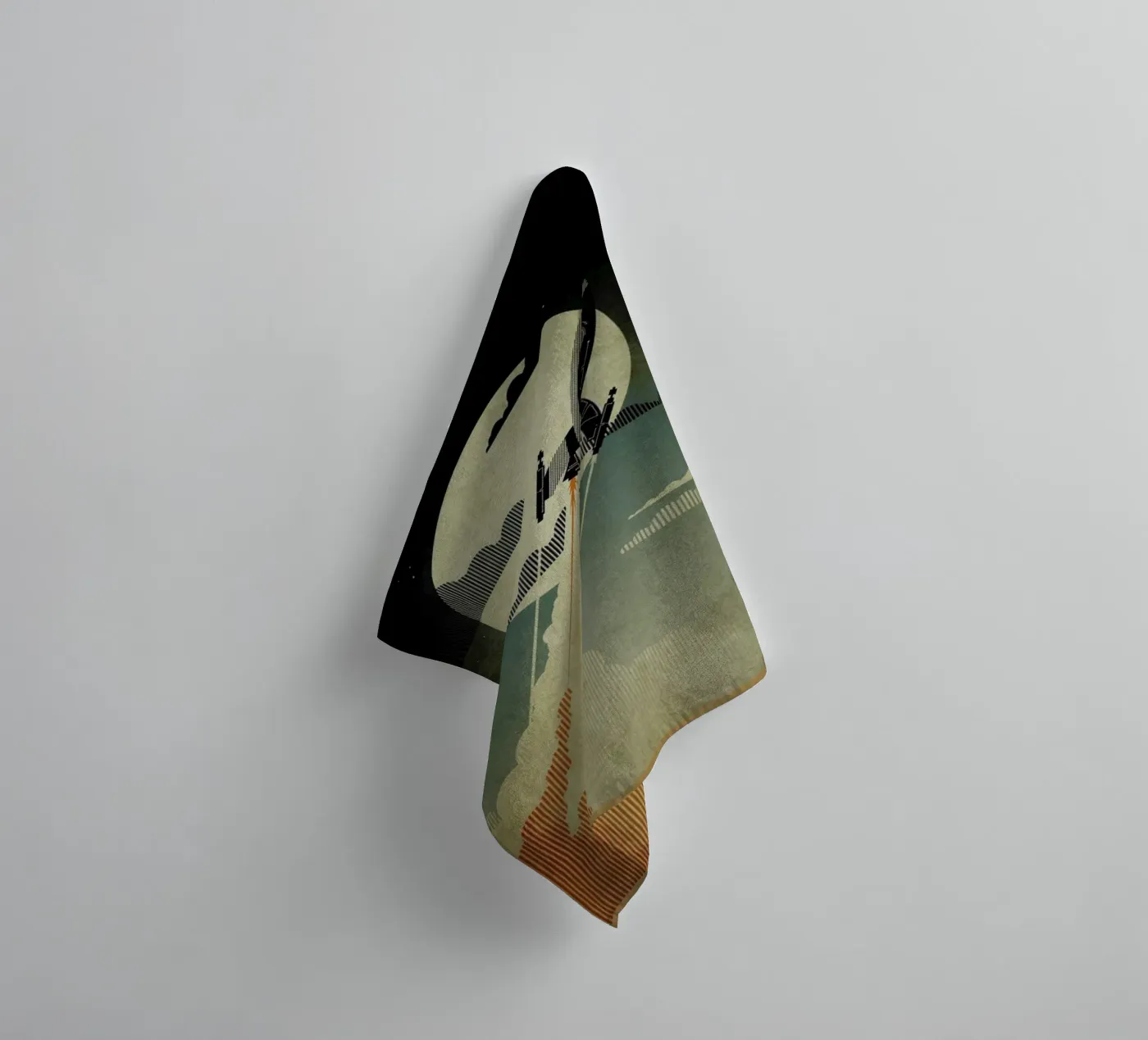 Night Launch badhanddoek van Danny Haas