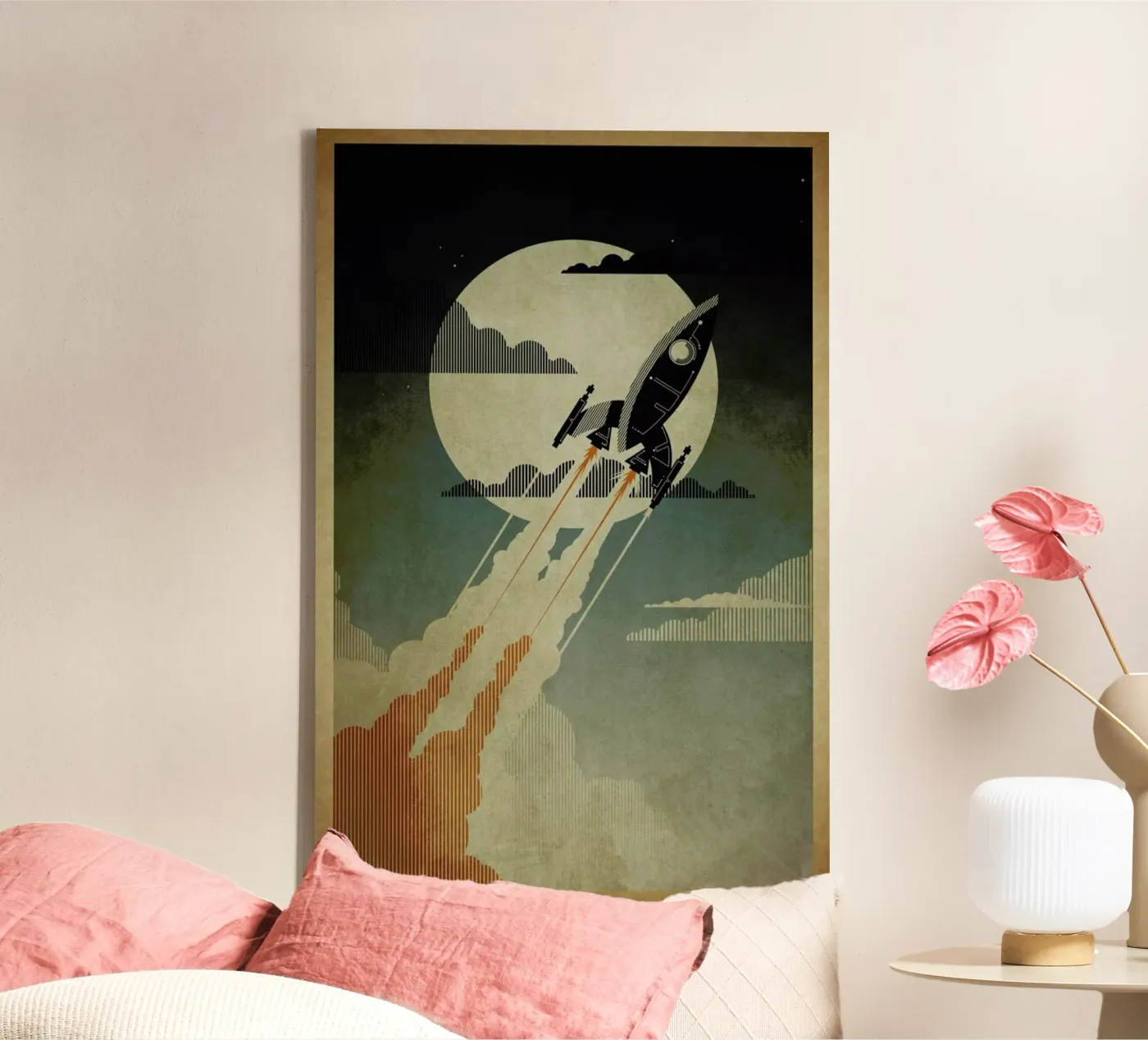 Night Launch canvas by Danny Haas