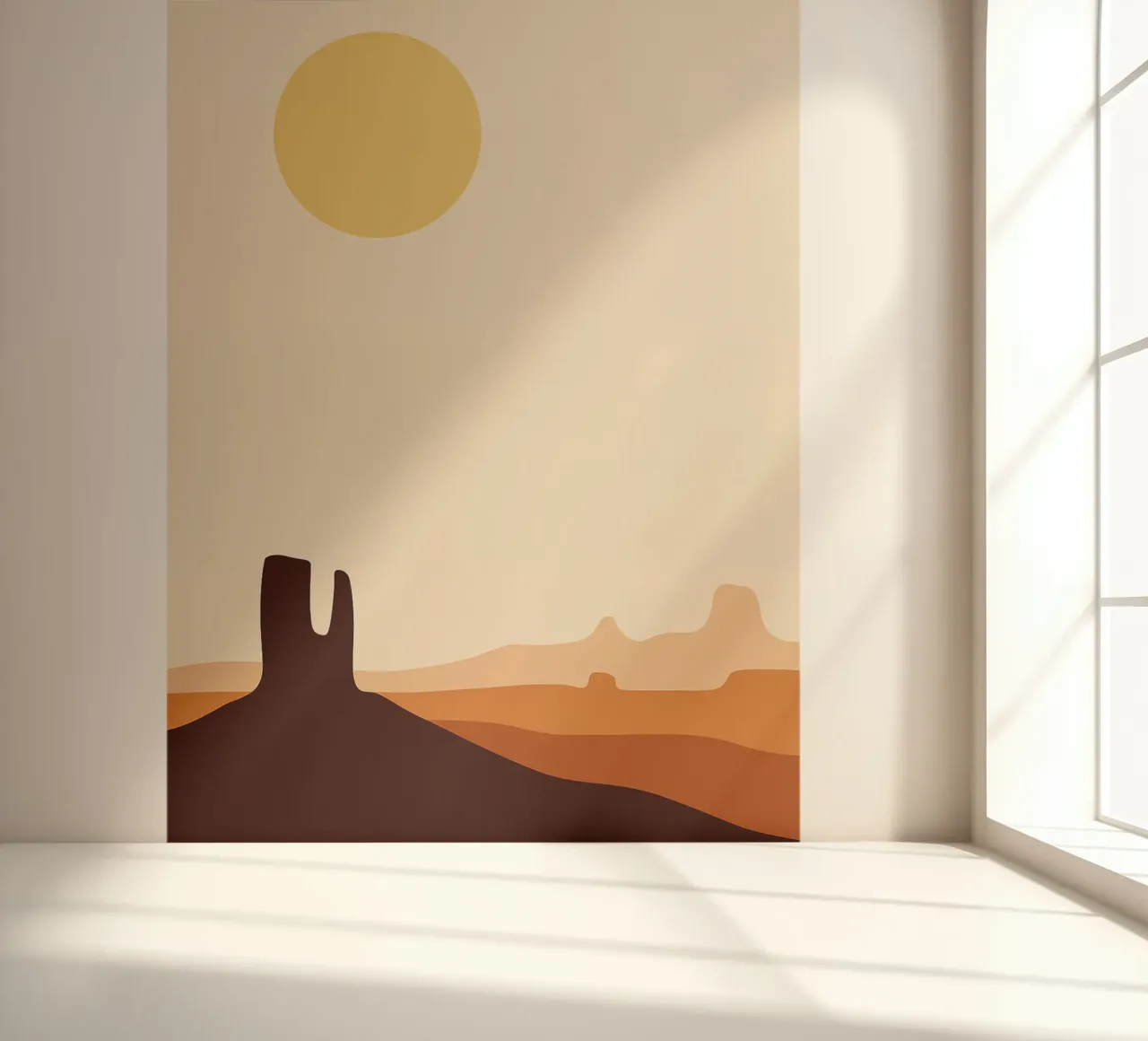 Sun in the dessert Abstract Art photo wallpaper by Bulaxtims