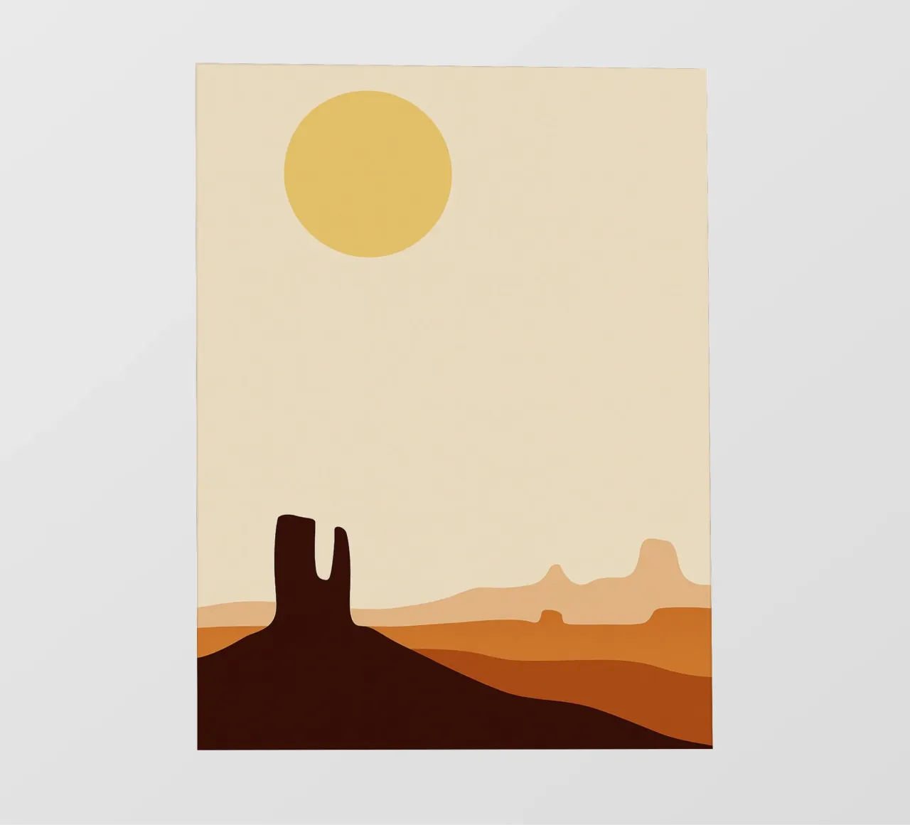 Sun in the dessert Abstract Art photo wallpaper by Bulaxtims