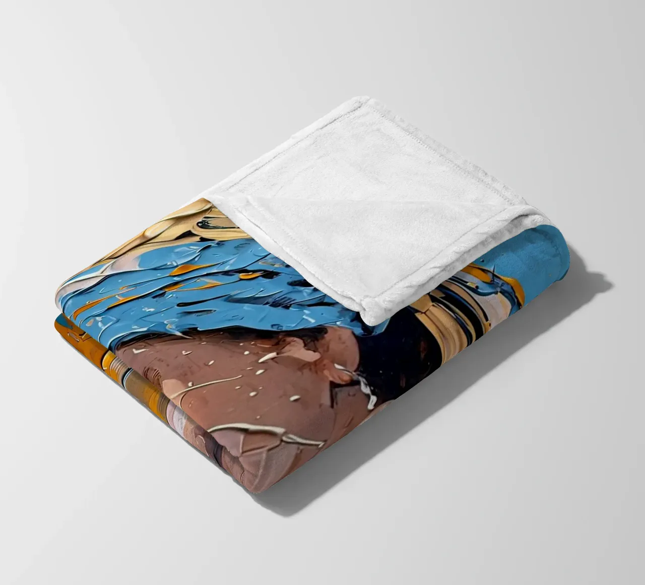 La ragazza con l'orecchino di perla di Johannes Vermeer coperta in pile da 🎨 Point and Art