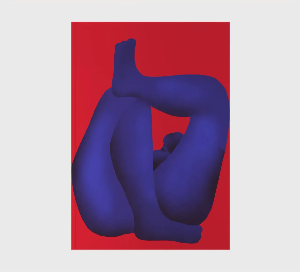 Reclining human form var 2 notebook by Little Dean