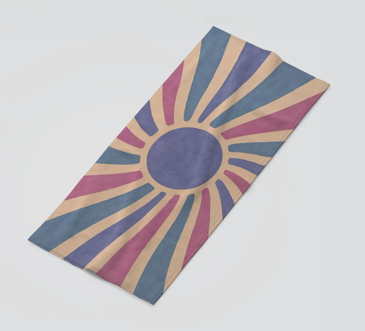 Lumière du soleil Art abstrait serviette de plage de Bulaxtims