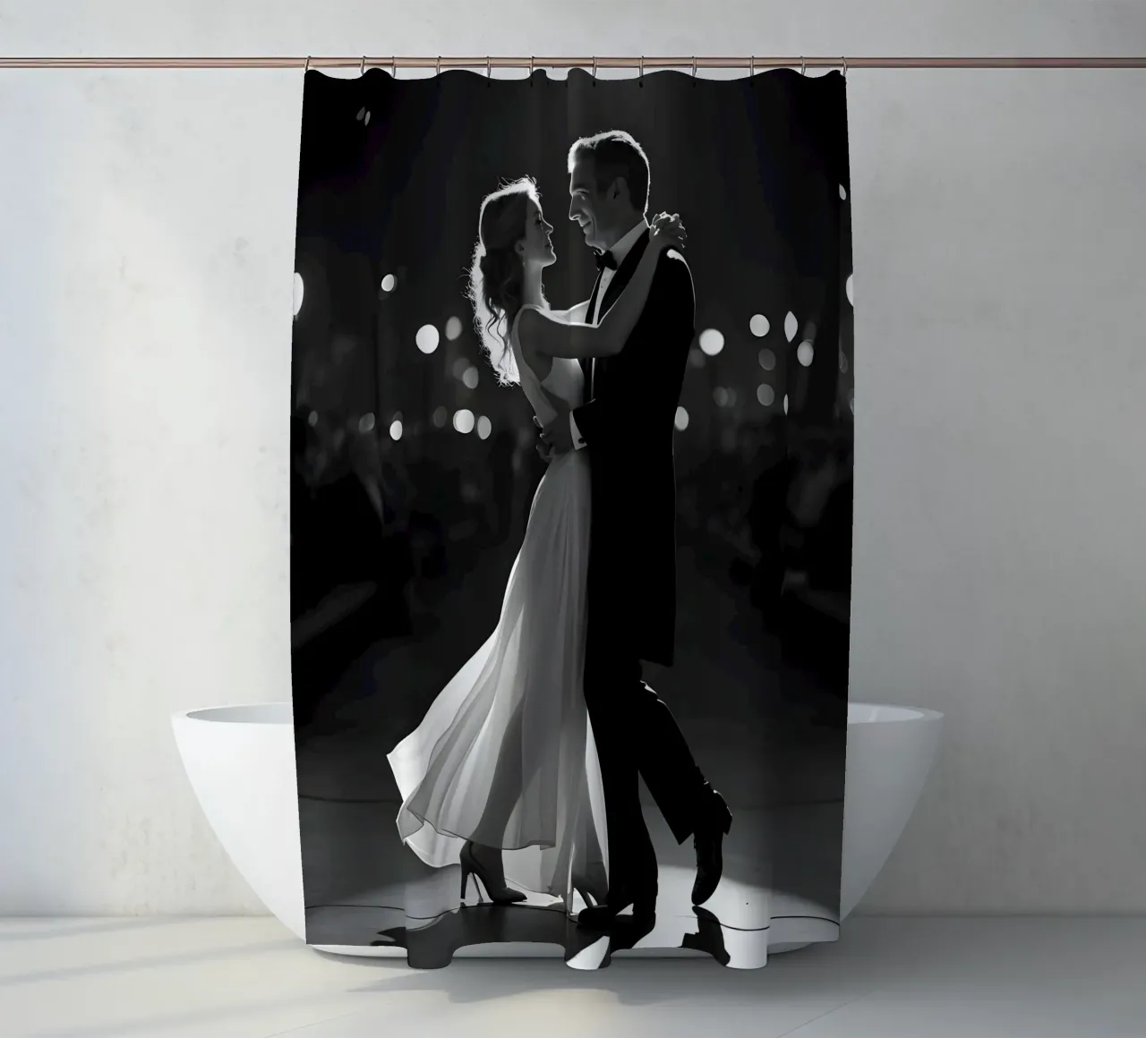 Dancing in the Dark in Central Park shower curtain by Anita's Dream