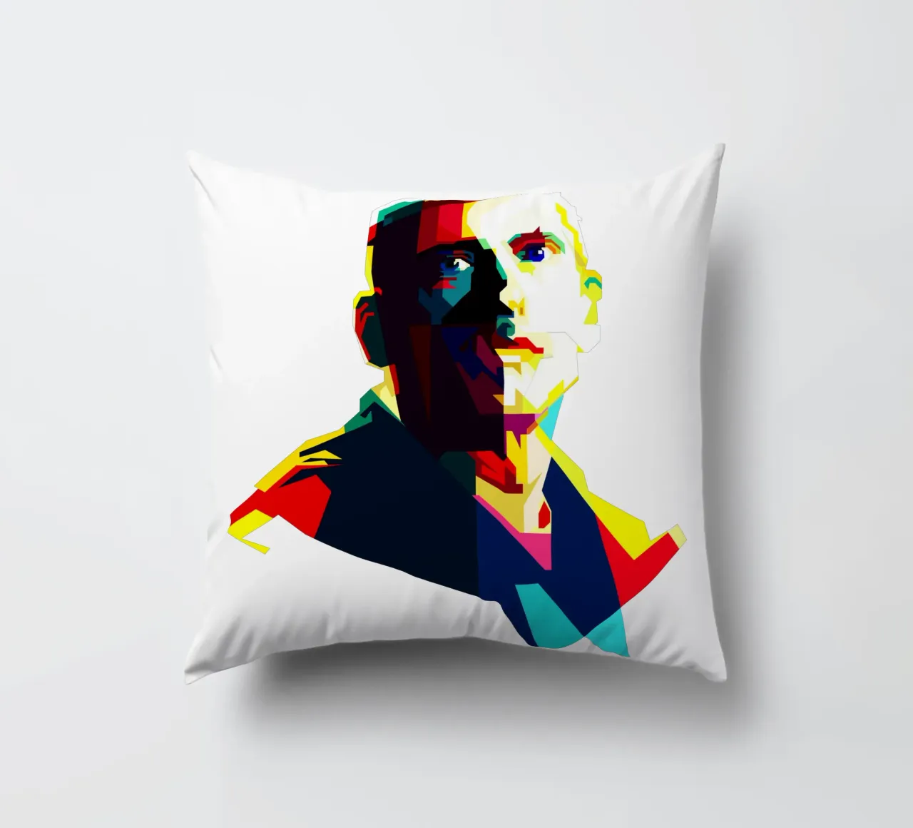 Eminem Rapper Most Wanted WPAP Trending Now decorative cushion by Artkreator